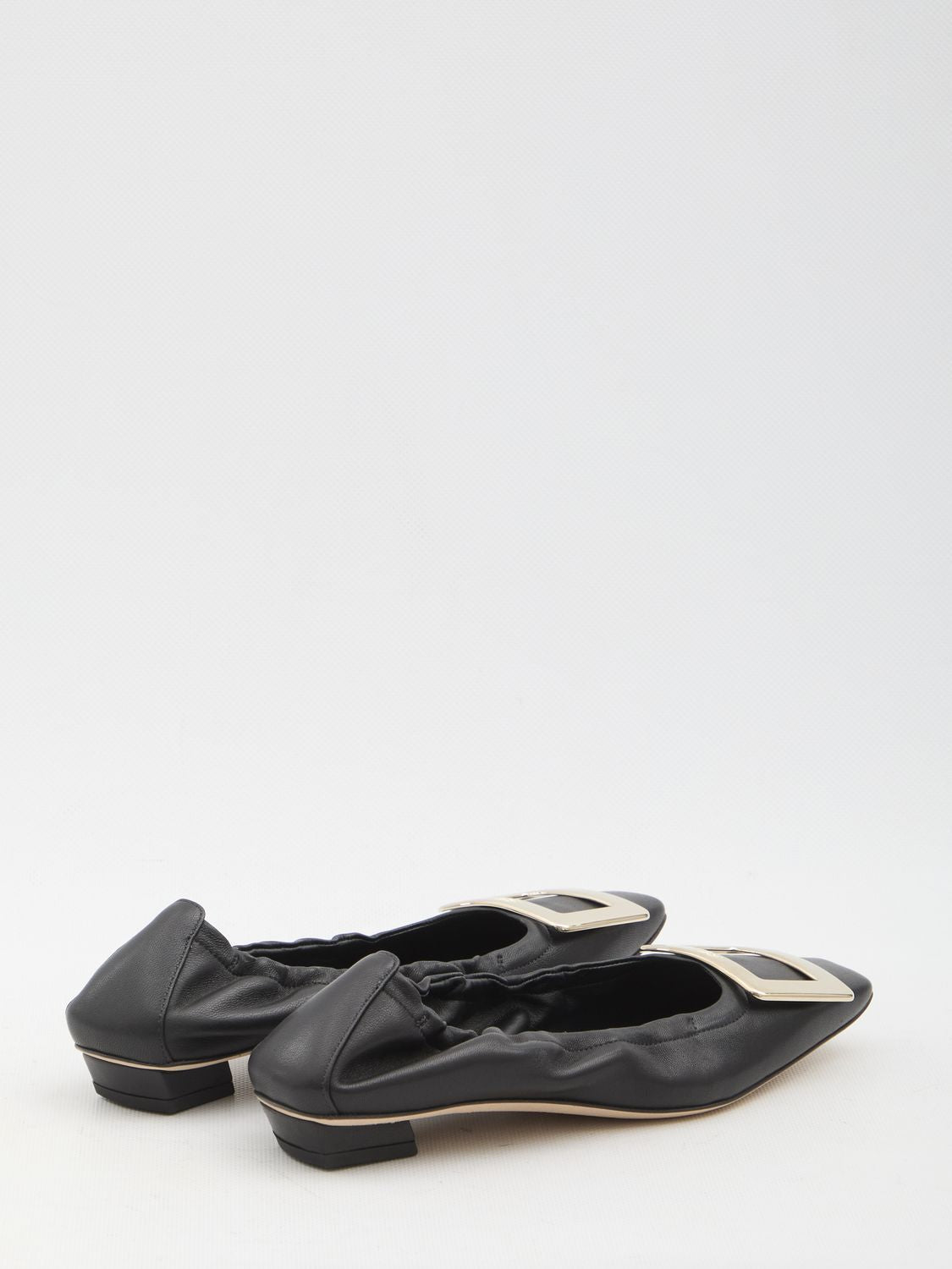 ROGER VIVIER Mini Square-Toe Ballet Flats
