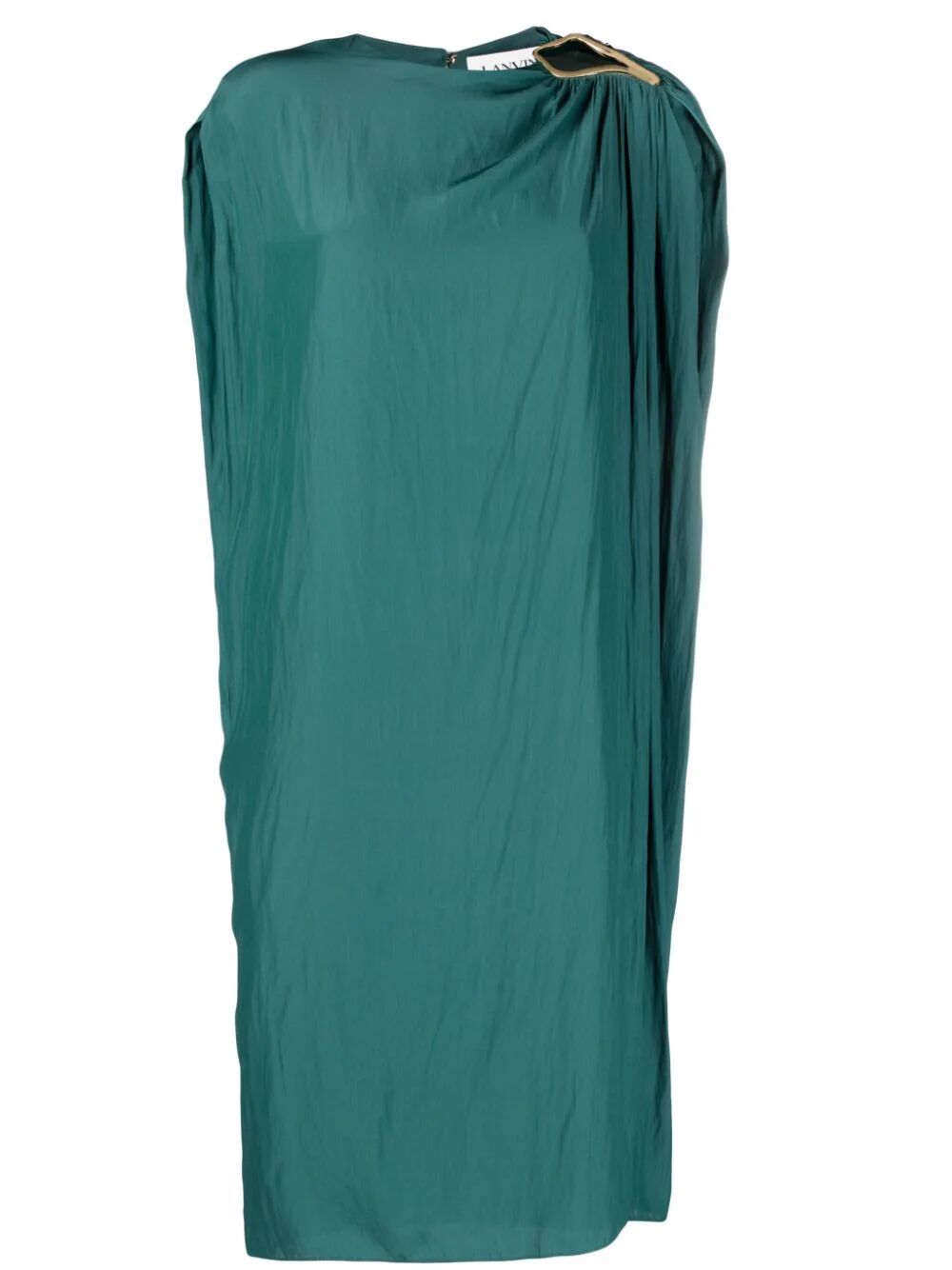 LANVIN Sleeveless Draped Mini Dress