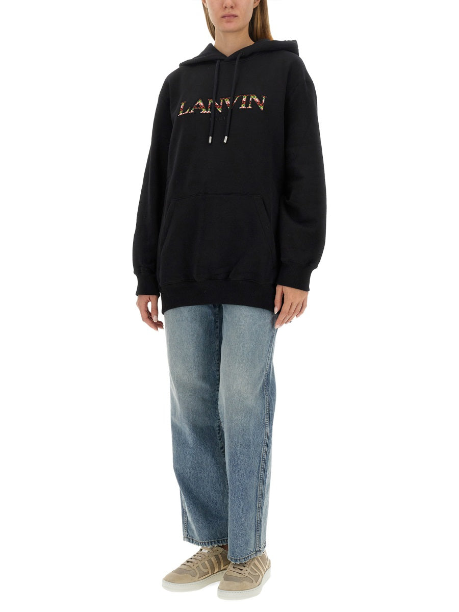 LANVIN Logo Sweatshirt in Size S