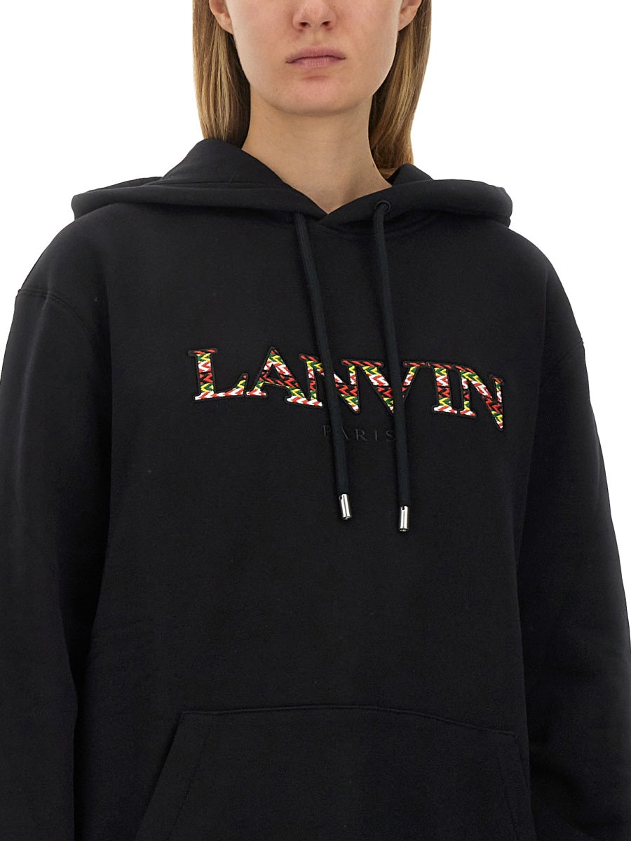 LANVIN Logo Sweatshirt in Size S