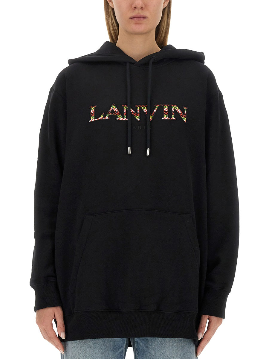 LANVIN Logo Sweatshirt in Size S