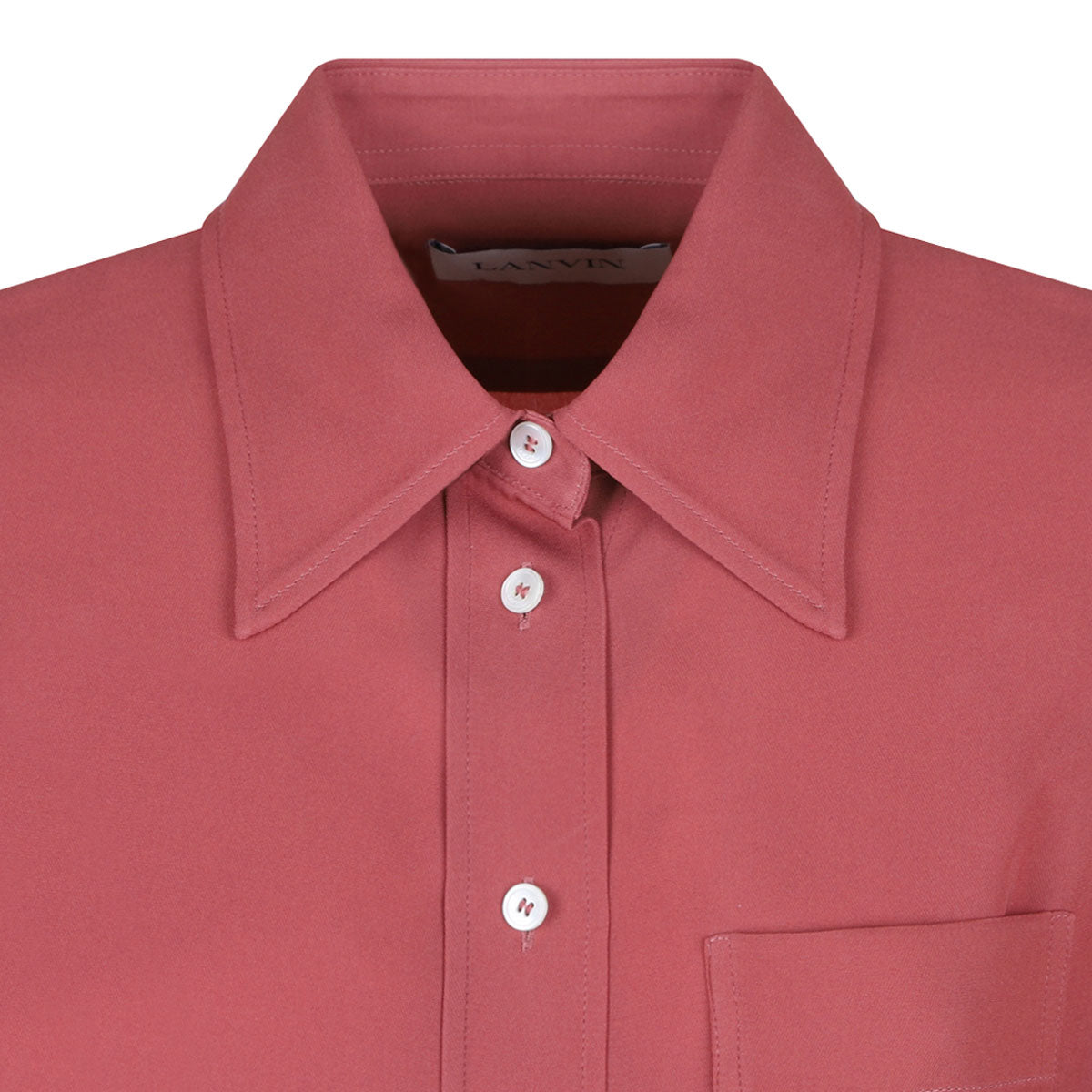 LANVIN Silk-Blend Women's Button-Up Shirt