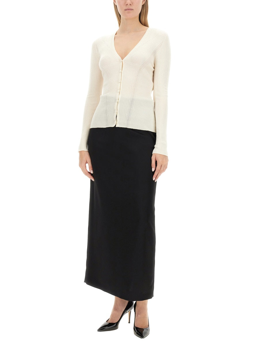 LANVIN Elegant Long Skirt - Size 38