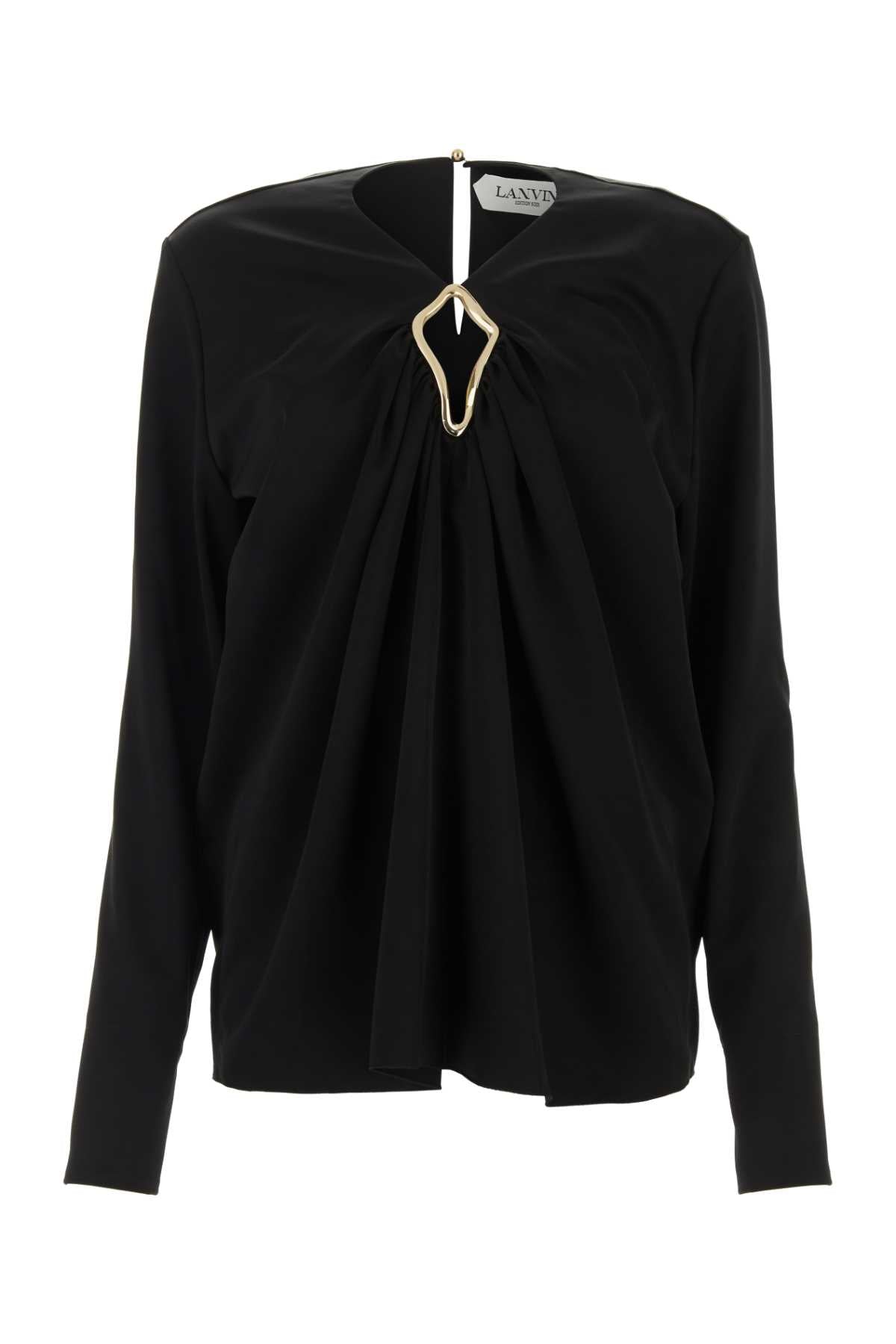 LANVIN Elegant Triacetate Blend Blouse