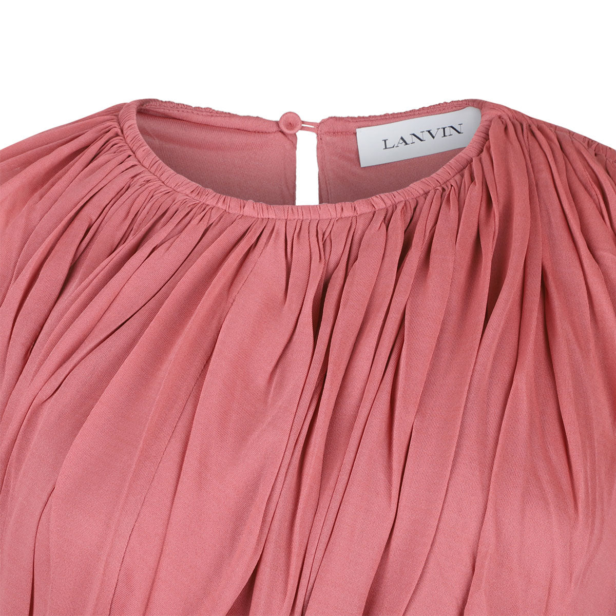 LANVIN Elegant Viscose Silk Mini Dress for Women - SS25 Collection
