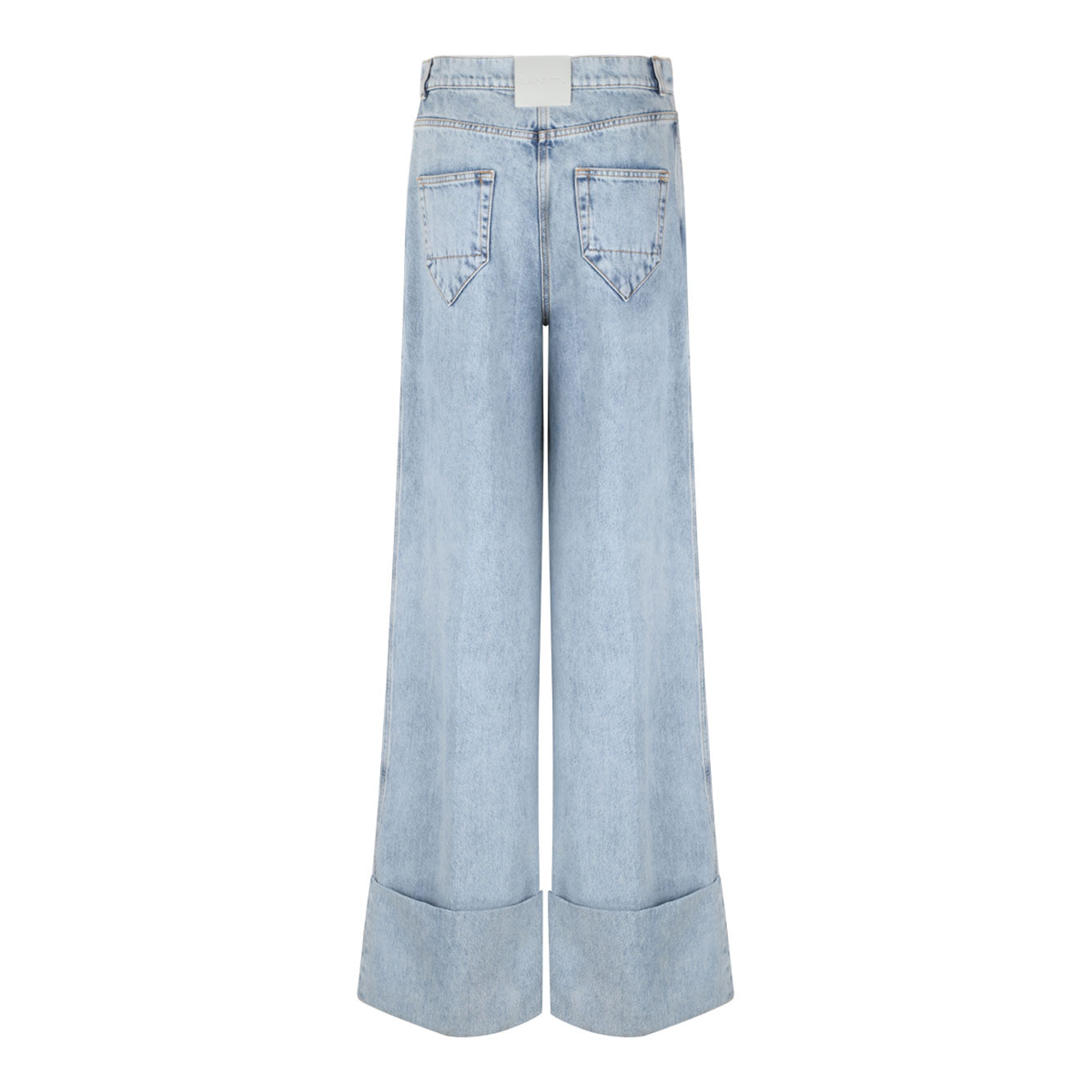 LANVIN Cotton Leather Women’s Jeans - Fresh Fit for SS25