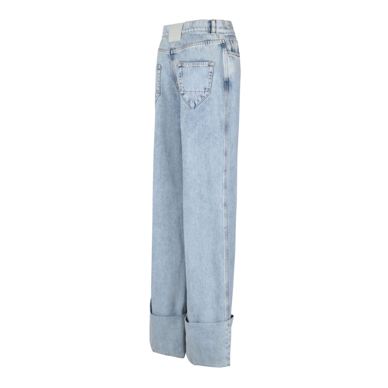 LANVIN Cotton Leather Women’s Jeans - Fresh Fit for SS25