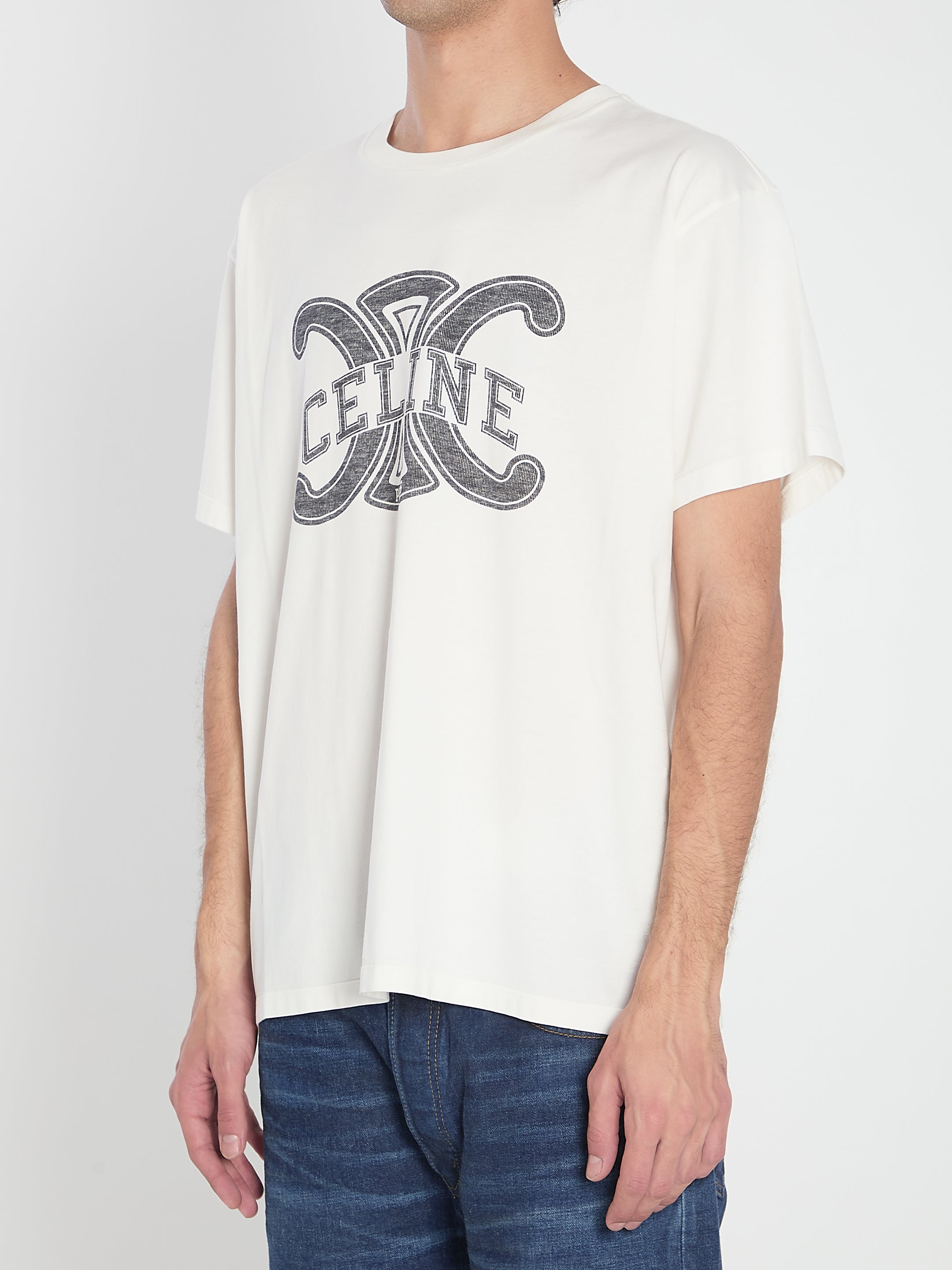 CELINE Triomphe Relaxed Fit T-Shirt - Size L
