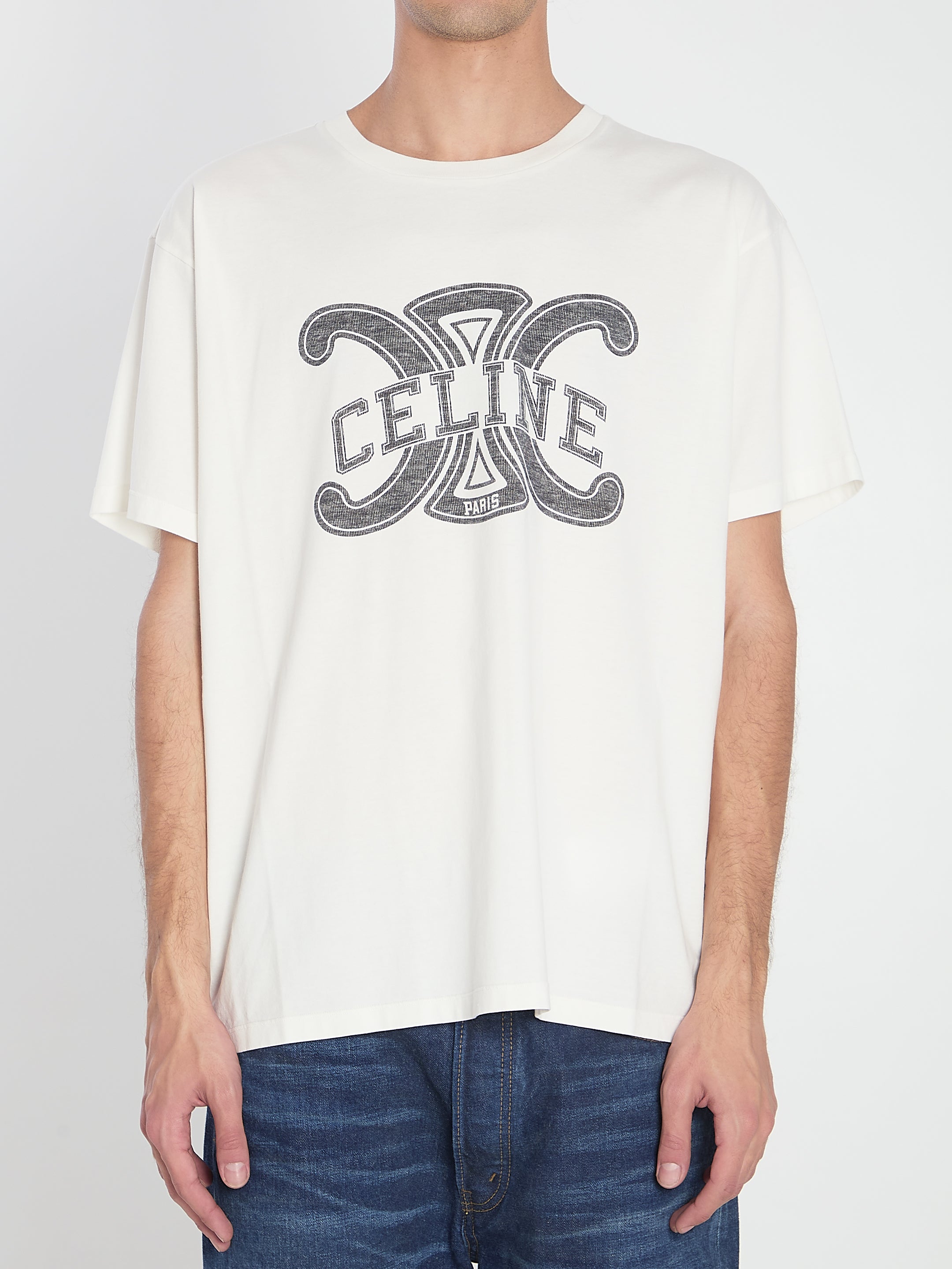 CELINE Triomphe Relaxed Fit T-Shirt - Size L