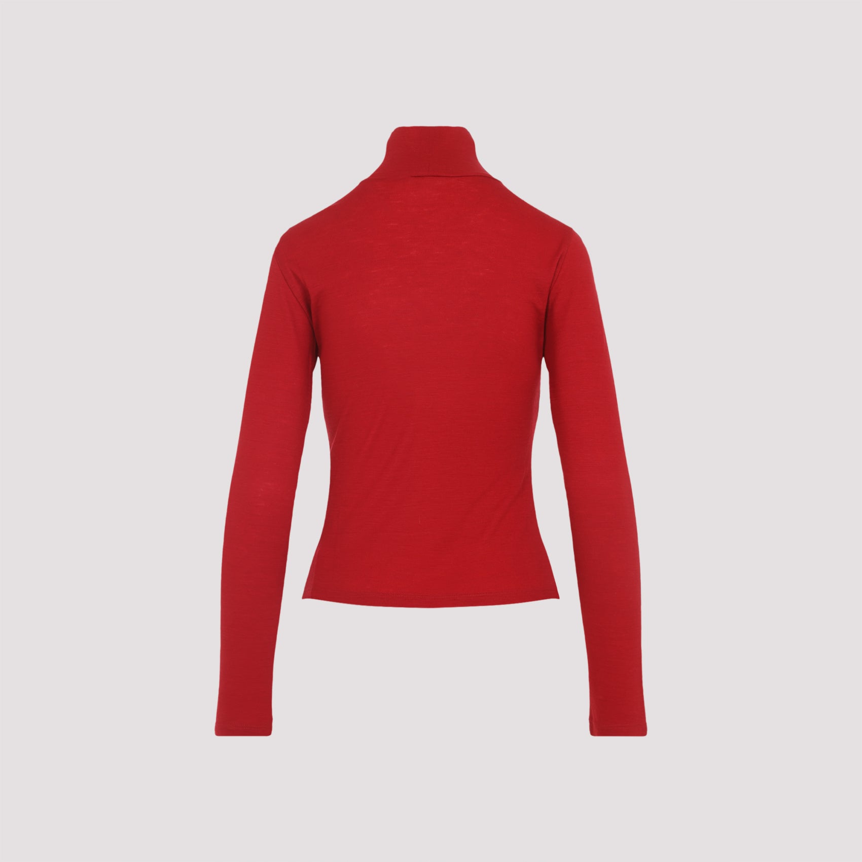 CELINE High Neck Long Sleeve Wool T-Shirt Sweater - Size S