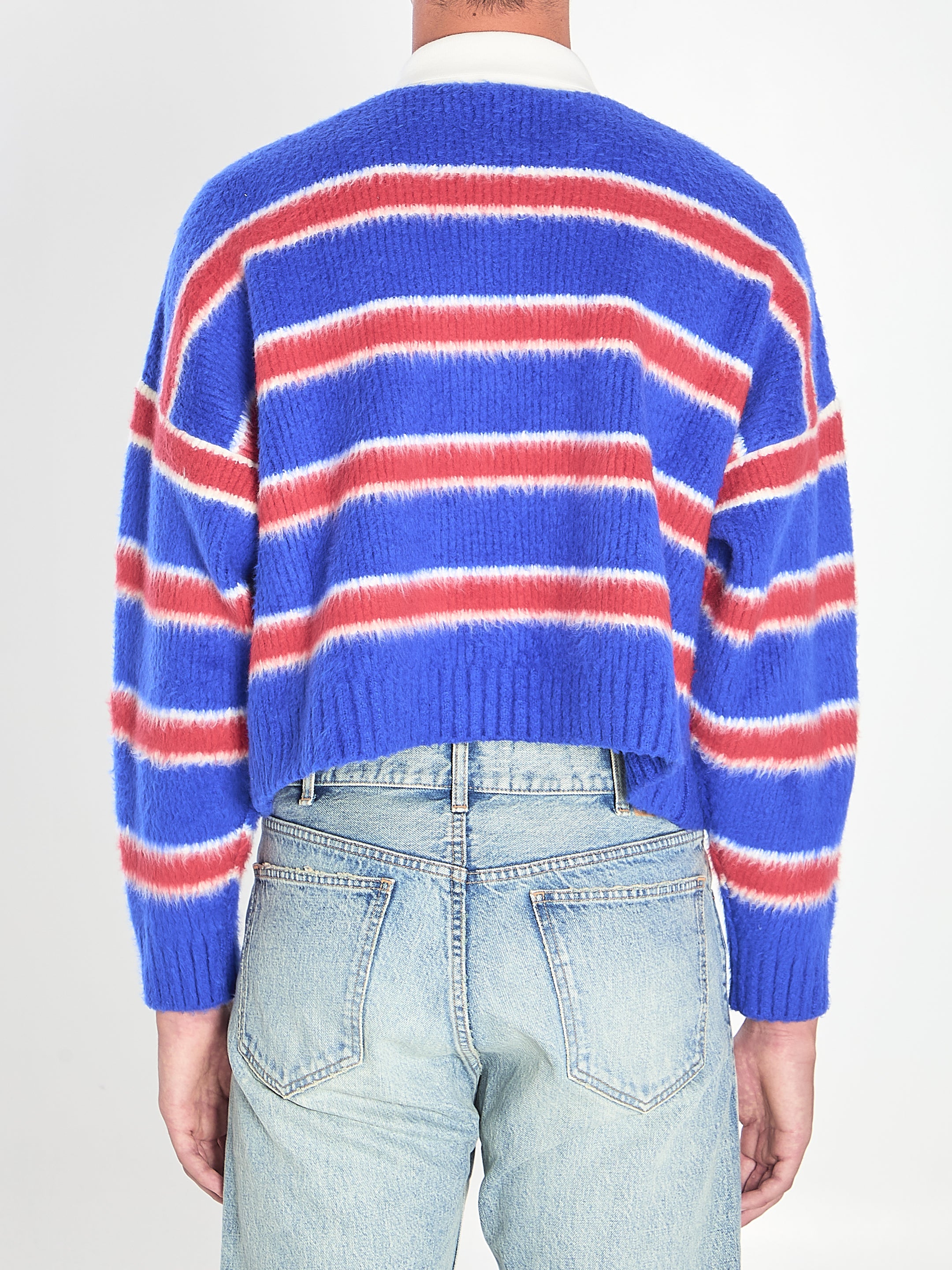 CELINE Striped Cotton Polo for Men