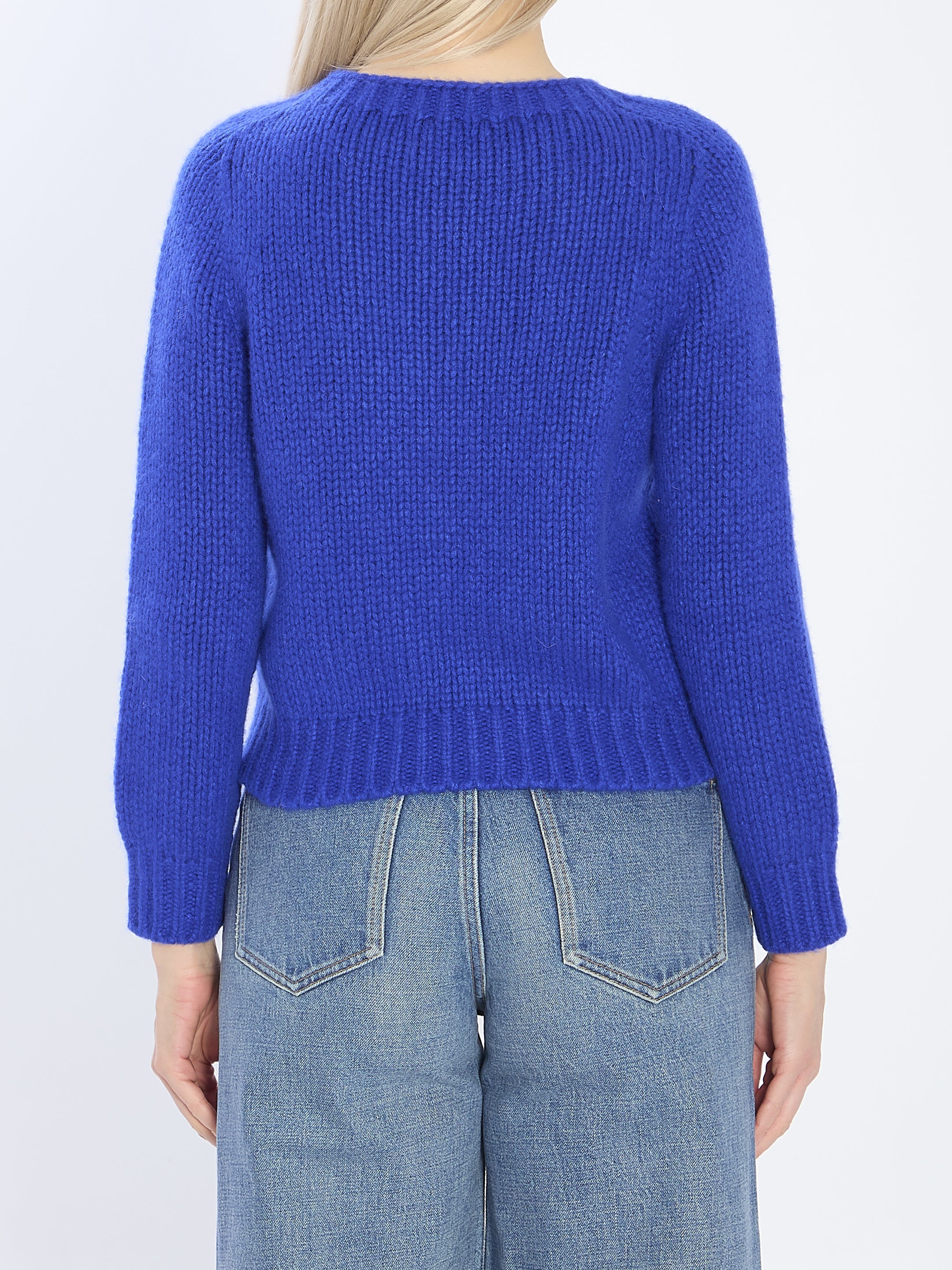 CELINE Cashmere and Silk Crew Neck Sweater