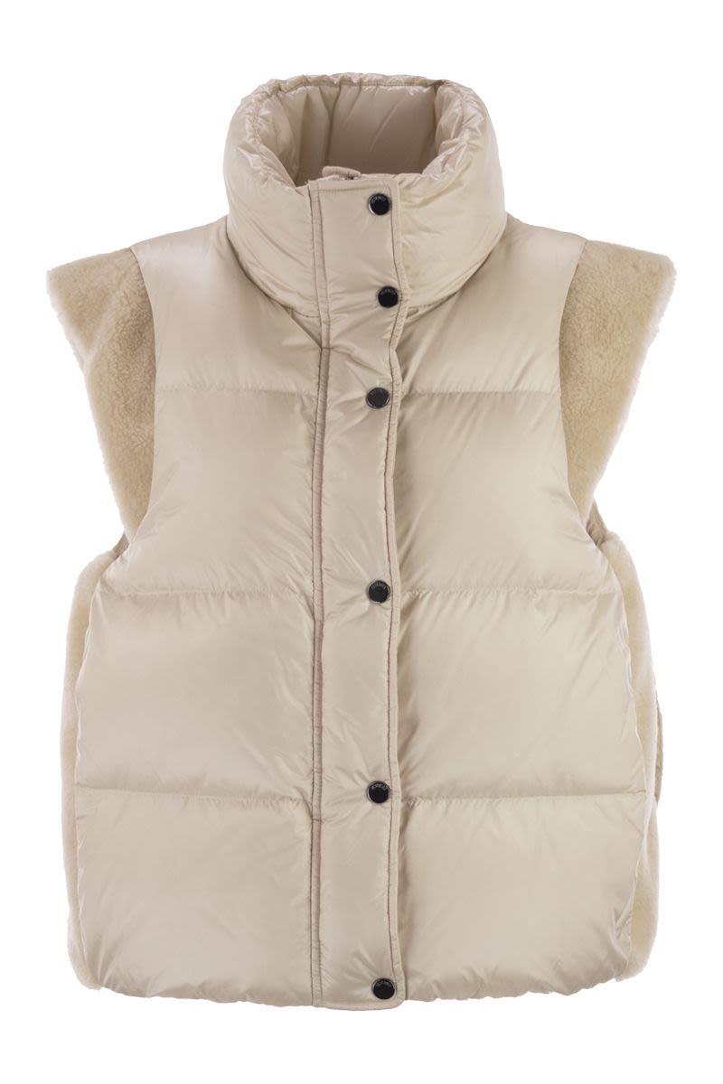 PESERICO Mini Down Vest with Wing Sleeves