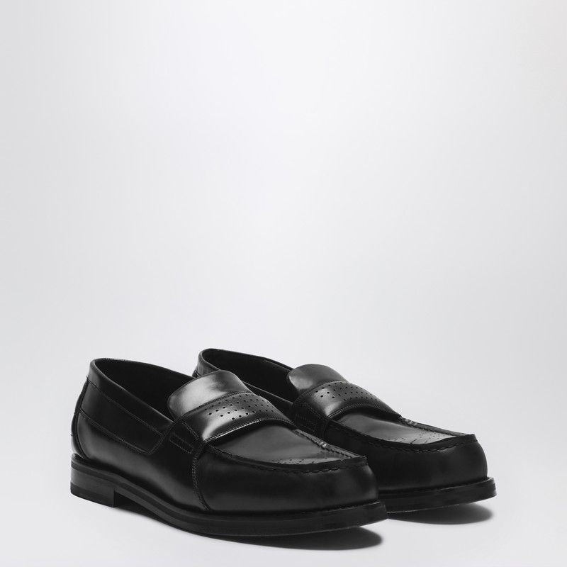 1989 STUDIO Classic Perforated Leather Loafers