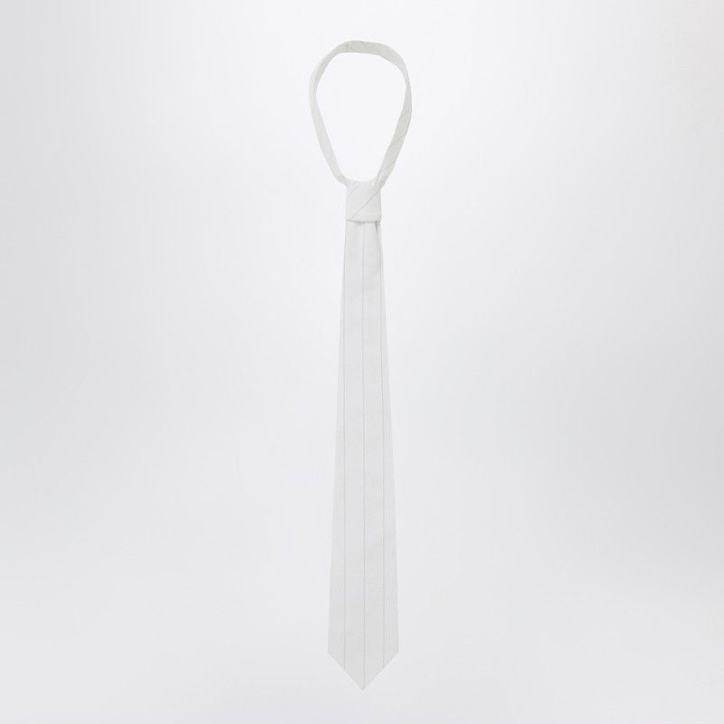 1989 STUDIO Striped Poplin Tie
