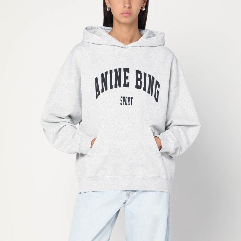ANINE BING Women's Light Hoodie Sweatshirt with Logo - FW25