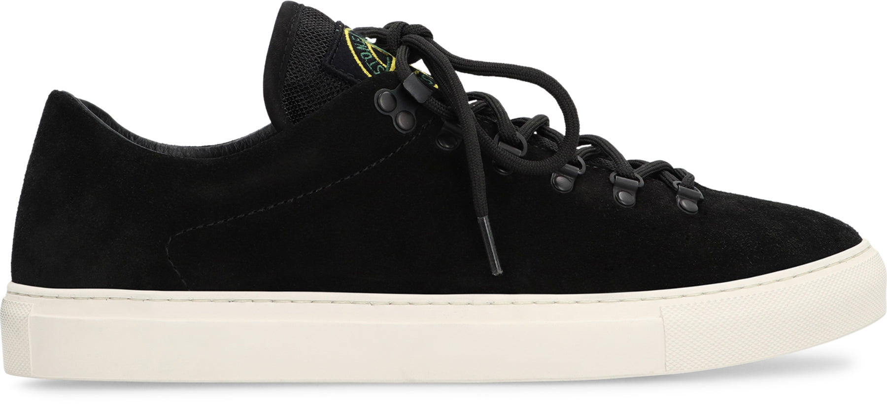 STONE ISLAND Suede Round Toe Sneakers for Men