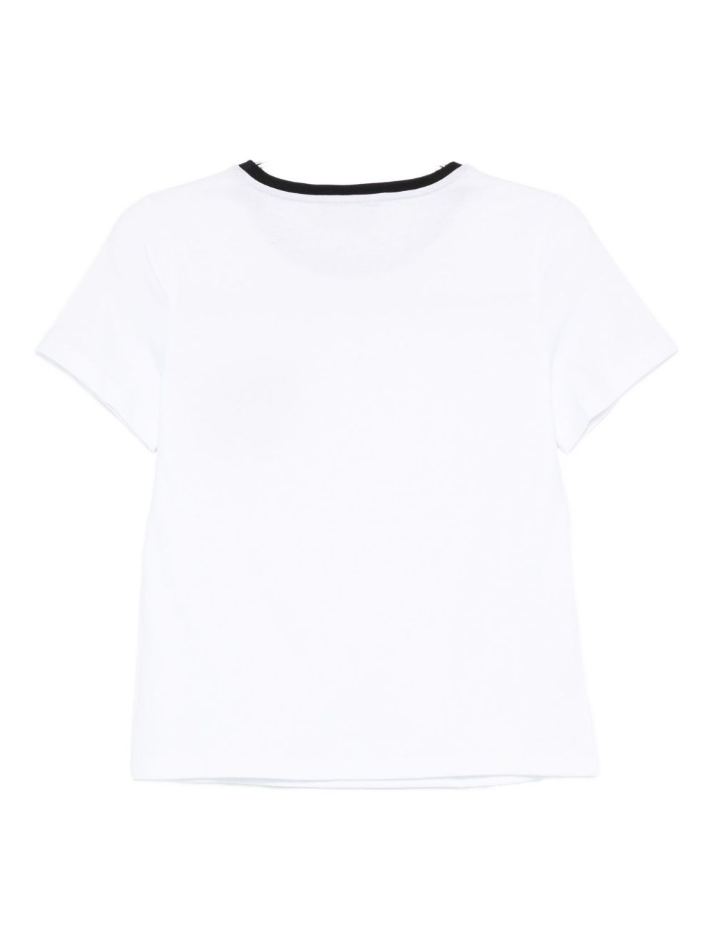 ALESSANDRO ENRIQUEZ Embroidered Cotton T-Shirt - Mini Short Sleeves