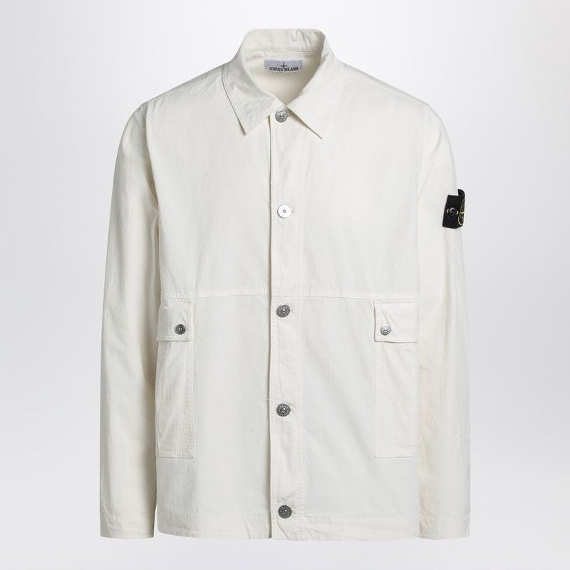 STONE ISLAND Cotton Blend Jacket for Men - SS25 Collection