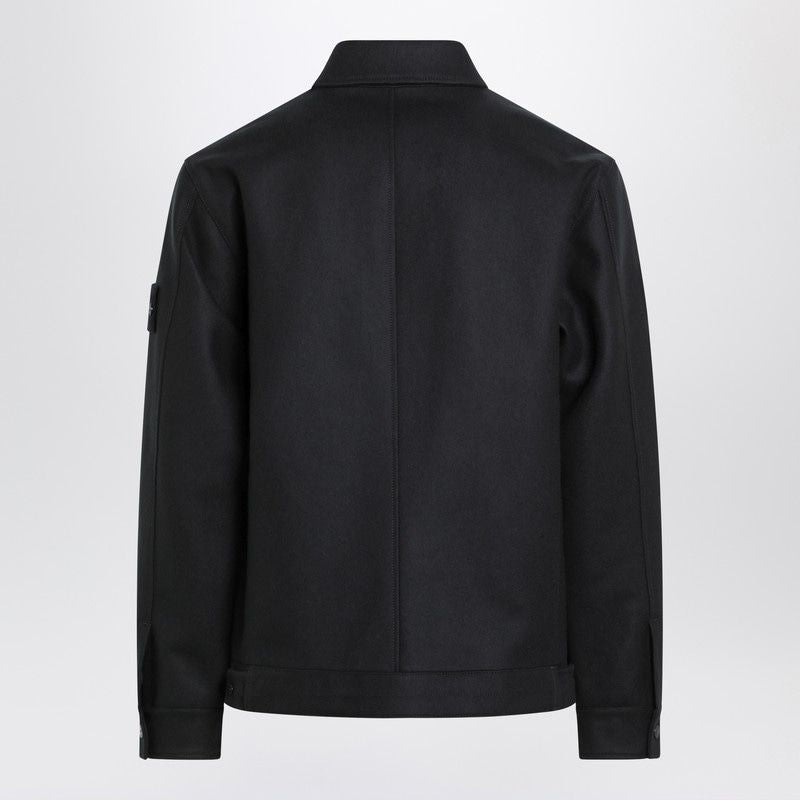 STONE ISLAND Wool Flannel Overshirt (FW25)