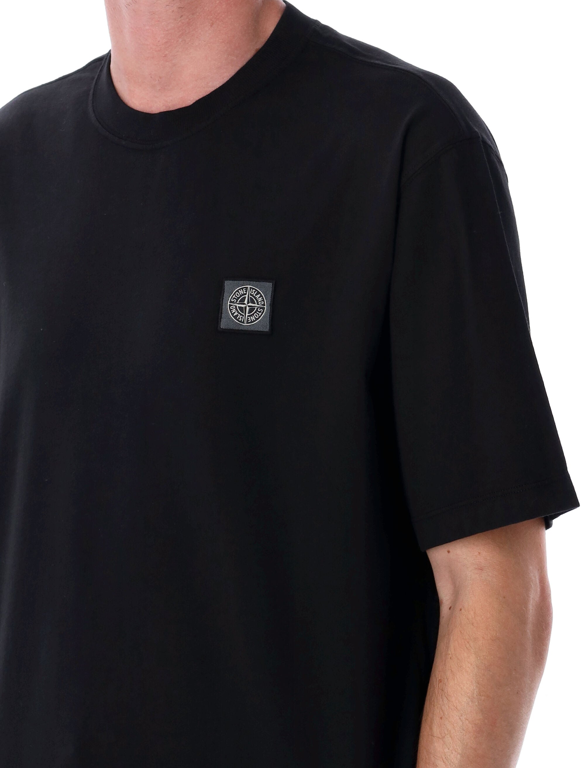 STONE ISLAND Compass Patch Cotton T-Shirt - Regular Fit