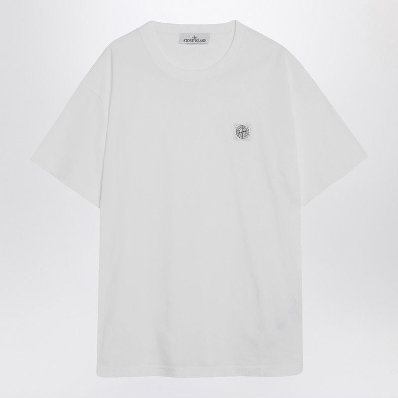 STONE ISLAND Classic Crew-Neck T-Shirt with Logo Patch