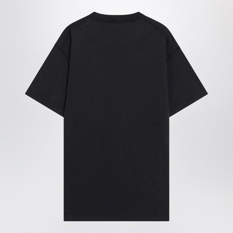 STONE ISLAND Cotton Crew Neck T-Shirt with Logo Patch - Men’s Size S