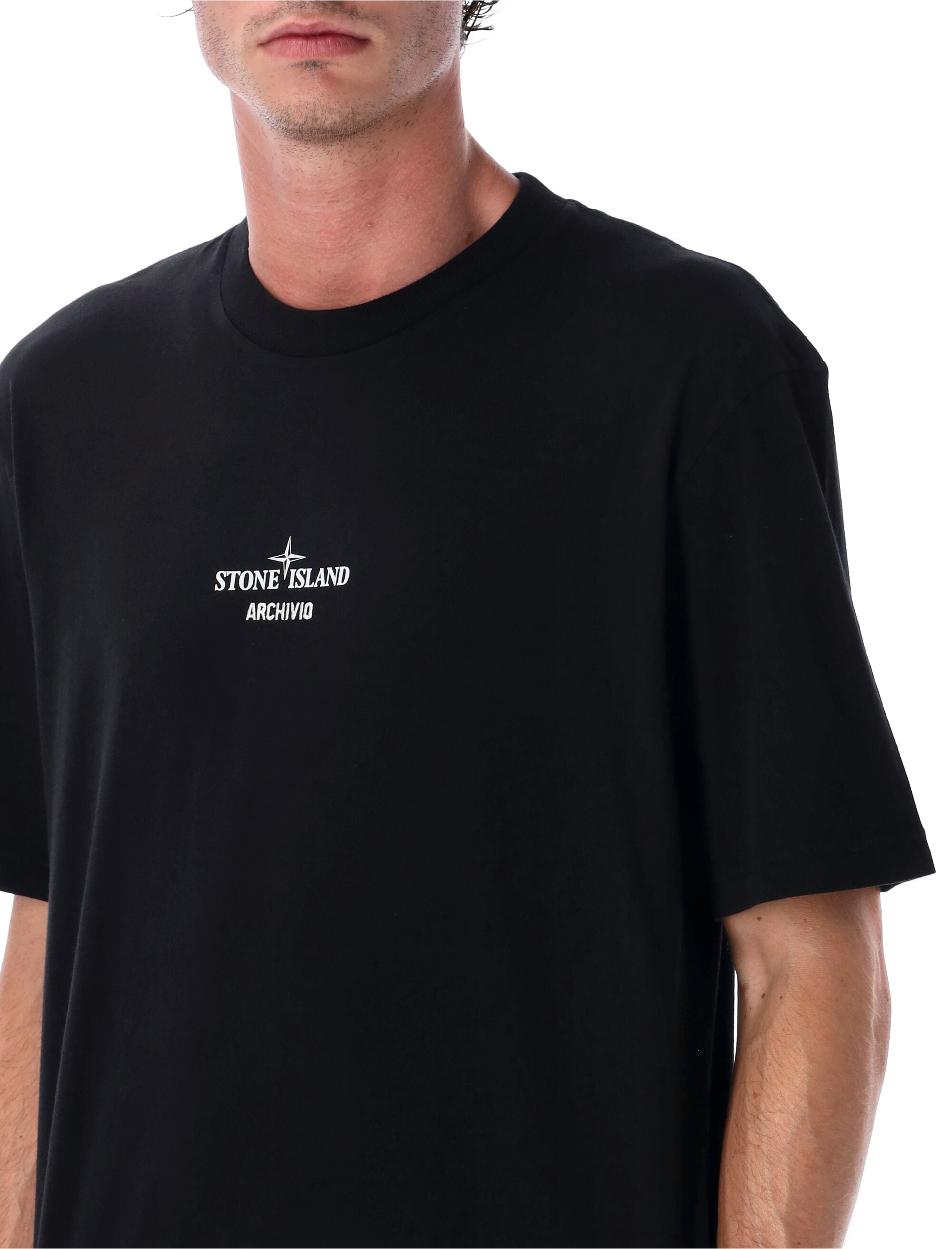 STONE ISLAND Archive Print Short-Sleeve Cotton T-Shirt - Size L