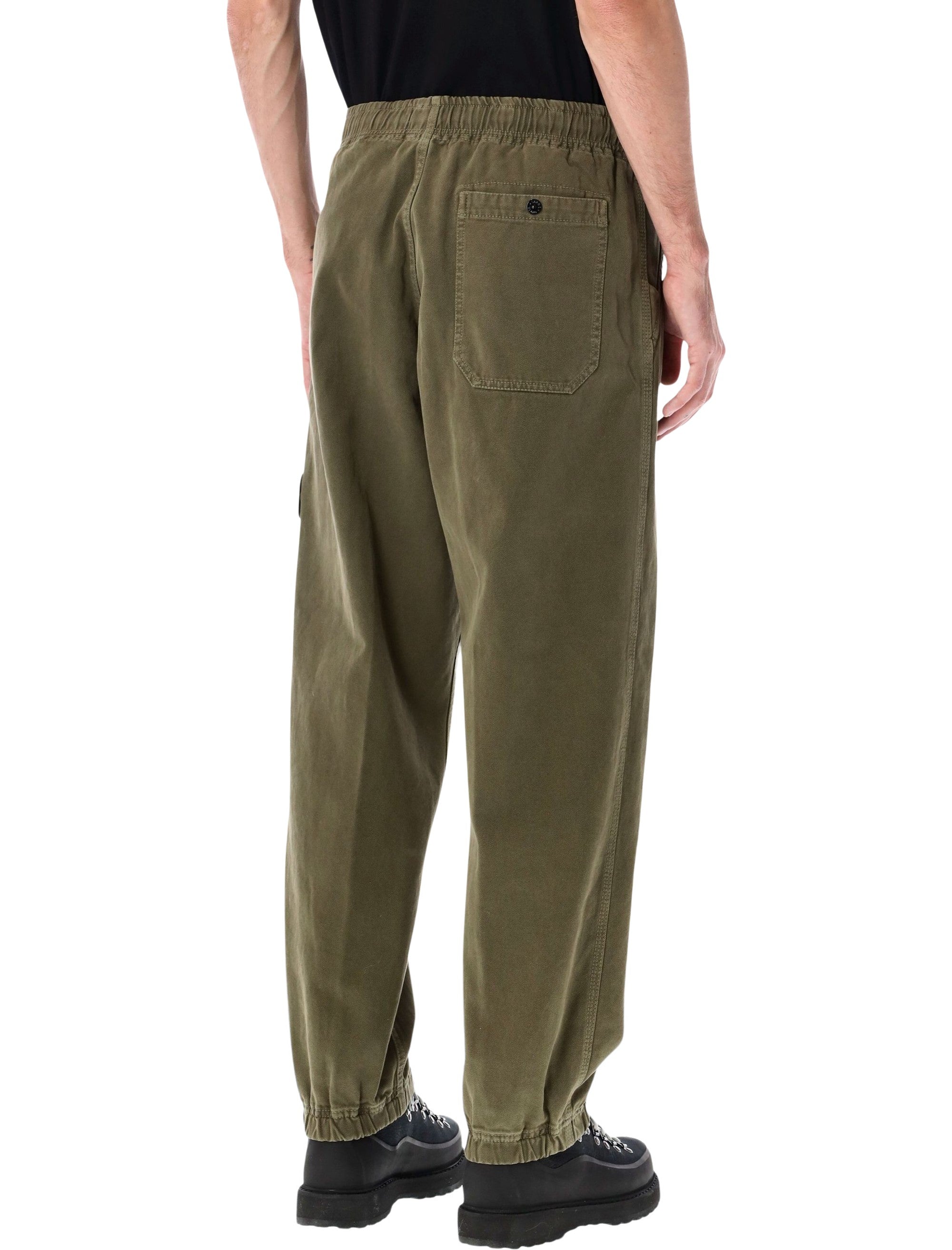 STONE ISLAND Organic Cotton 'Old' Effect Jogger Trousers - Size 32