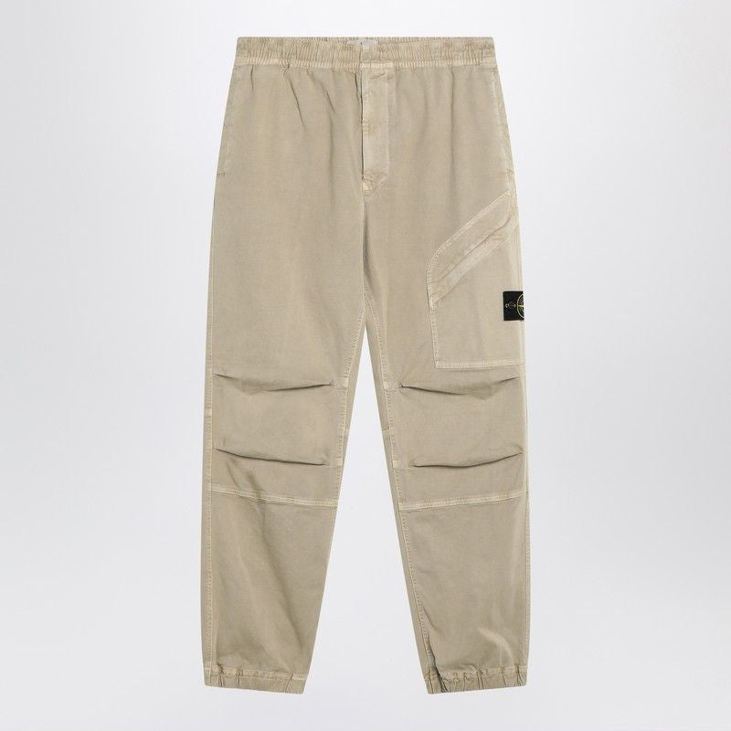 STONE ISLAND Desert-Colored Jogging Pants for Men - FW25