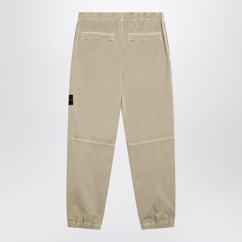 STONE ISLAND Desert-Colored Jogging Pants for Men - FW25