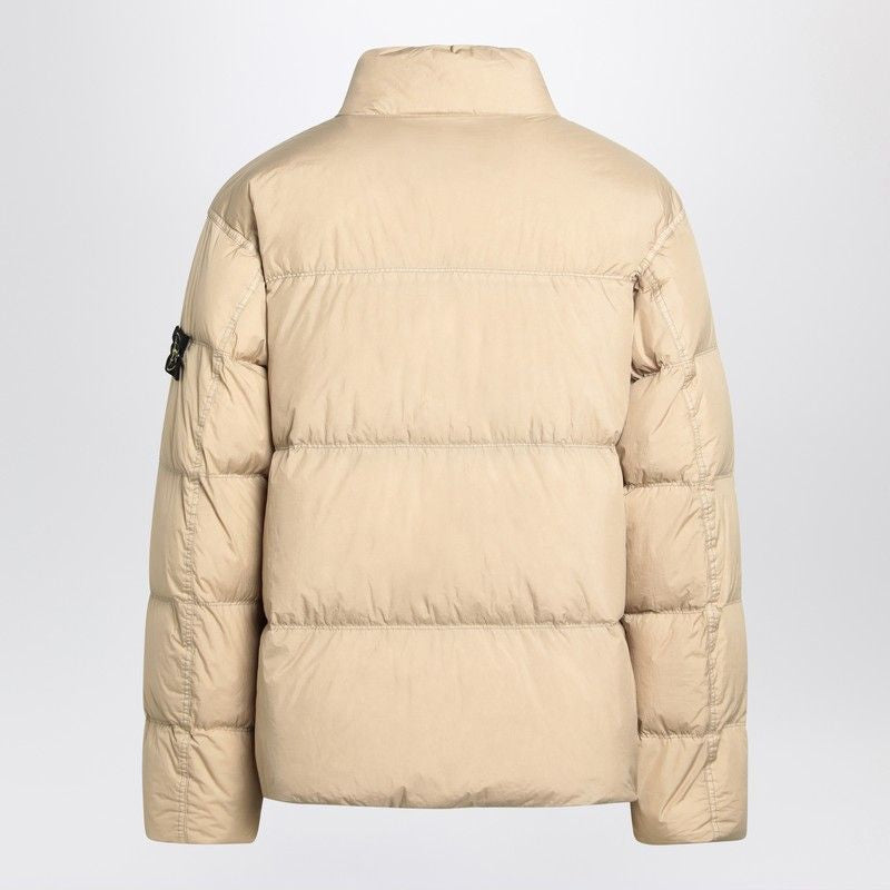 STONE ISLAND Desert Colored Down Jacket for Men - FW25