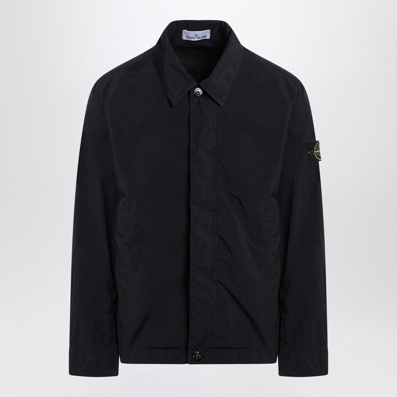 STONE ISLAND Men's Overshirt Jacket with Shirt Collar
