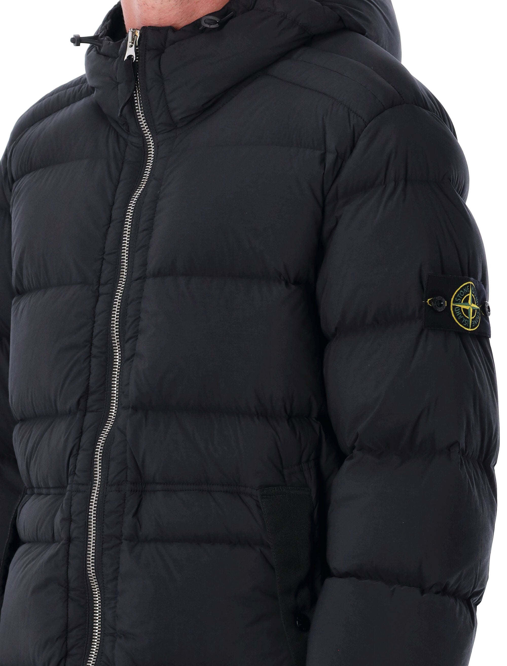 STONE ISLAND Seamless Tunnel Hooded Down Jacket - Size L