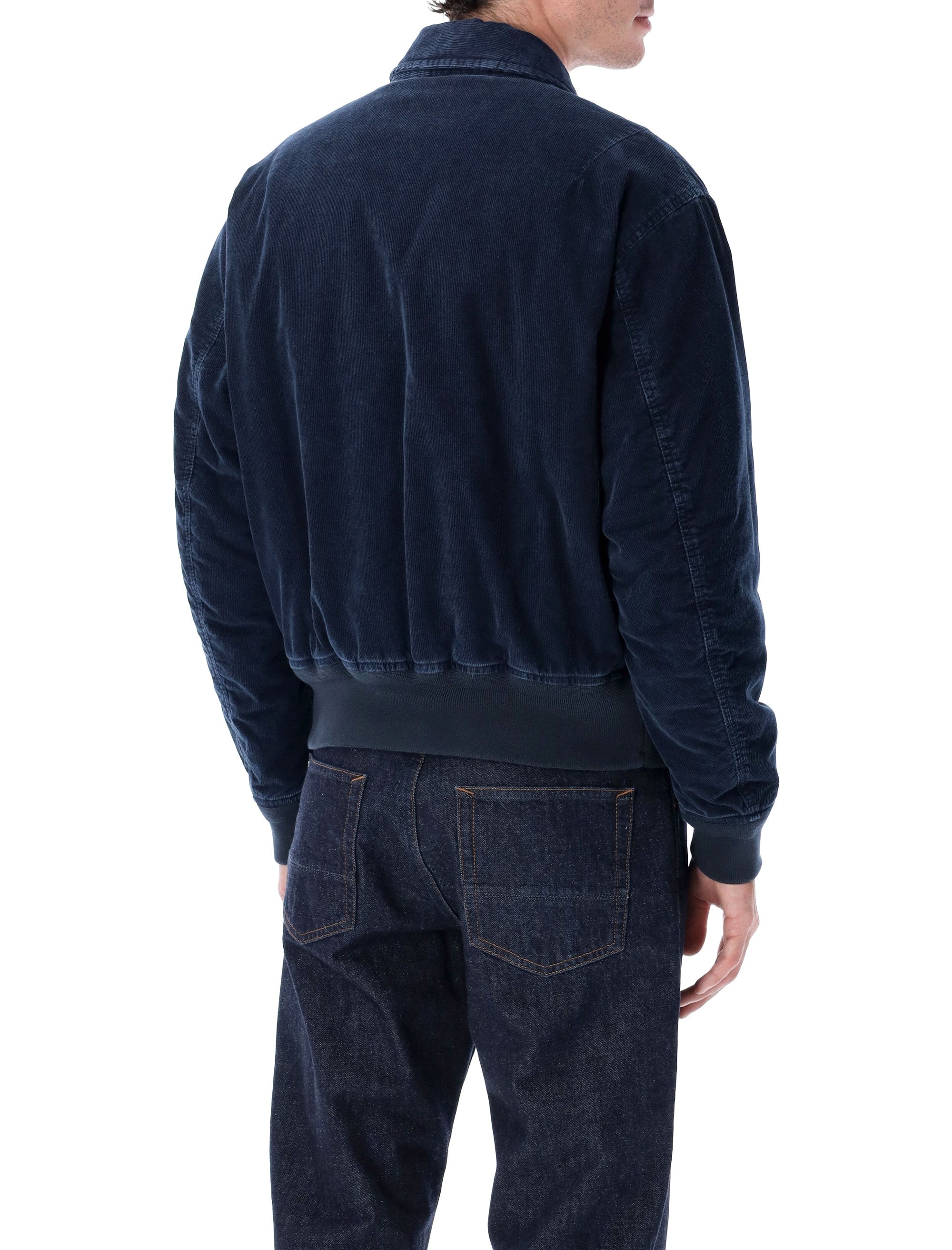 STONE ISLAND Micro Corduroy-Rinsed Bomber Jacket - Size L