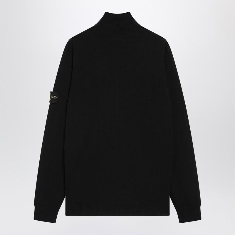 STONE ISLAND Virgin Wool Turtleneck Sweater for Men