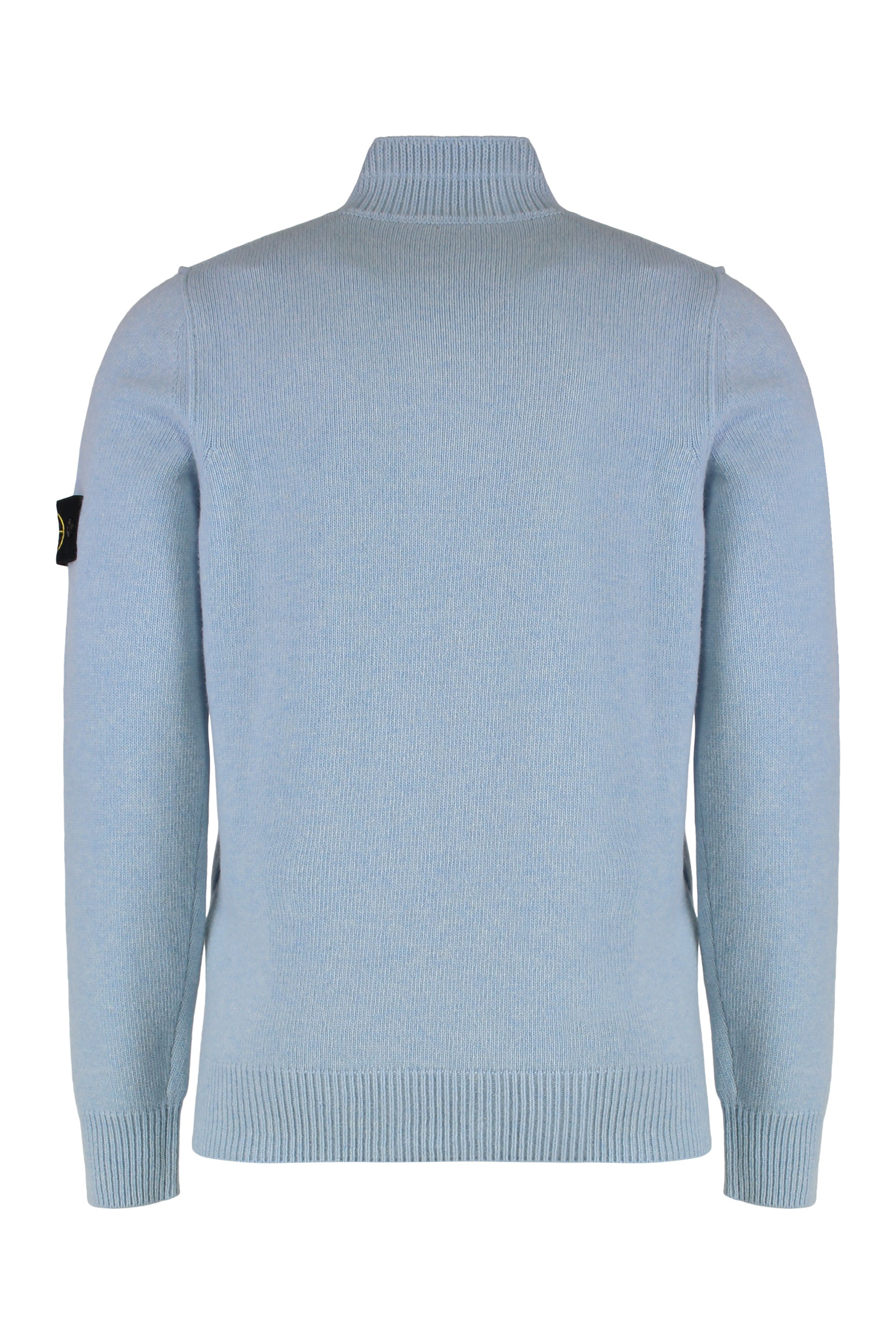 STONE ISLAND Wool Blend Mini Zip Sweater