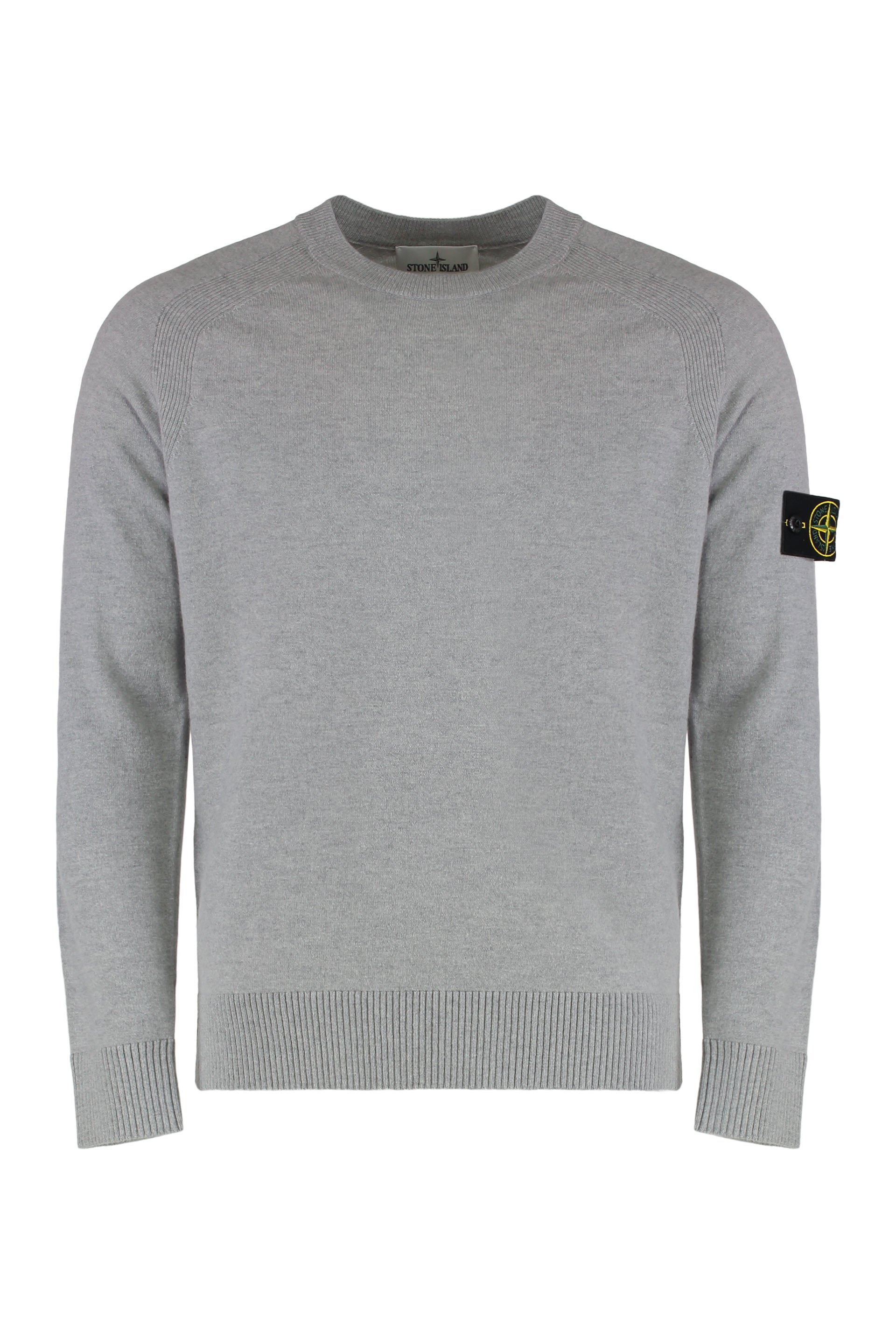 STONE ISLAND Men's Lightweight Round Neck Sweater in Wool