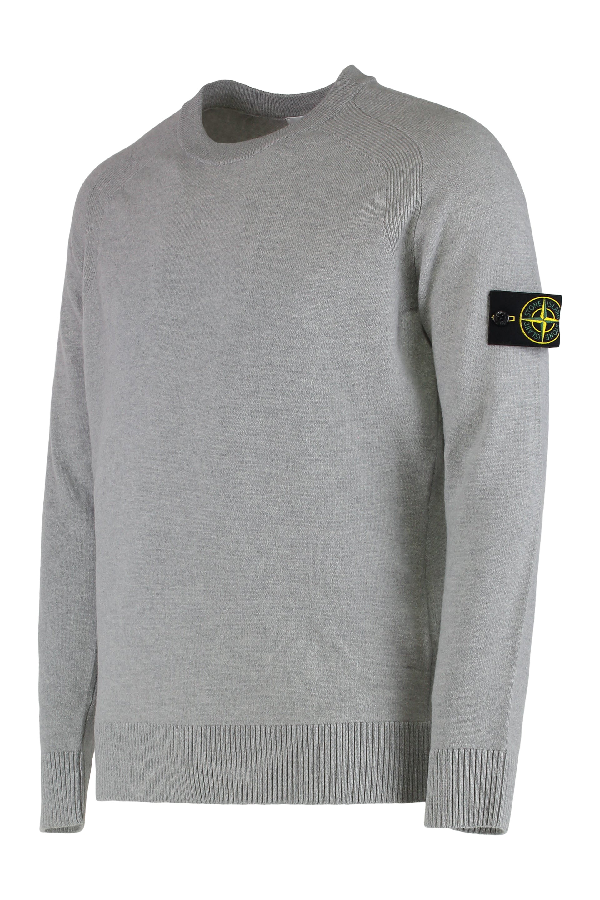 STONE ISLAND Men's Lightweight Round Neck Sweater in Wool