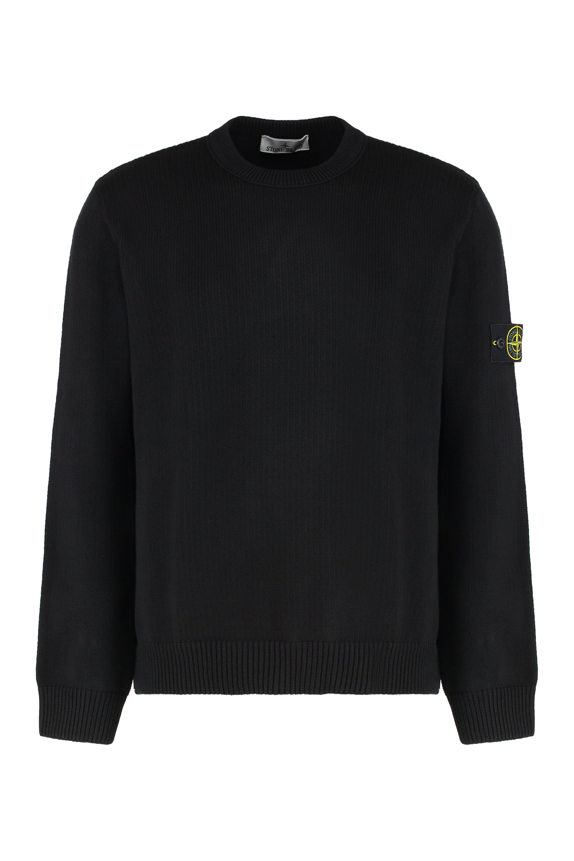 STONE ISLAND Men's Crew Neck Sweater in Cotton - FW25