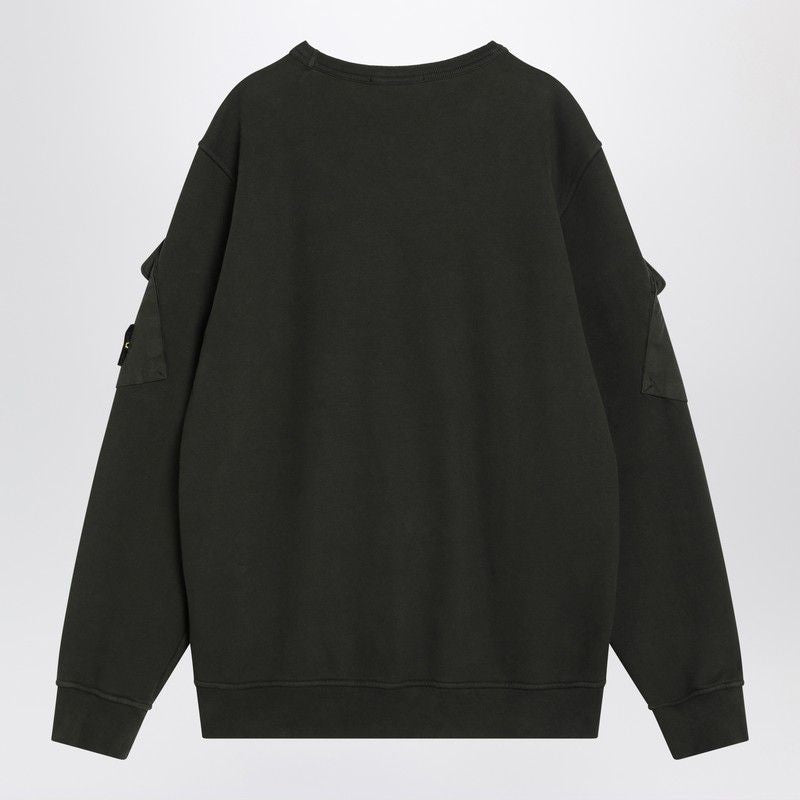 STONE ISLAND Brushed Organic Cotton Sweatshirt - Size L