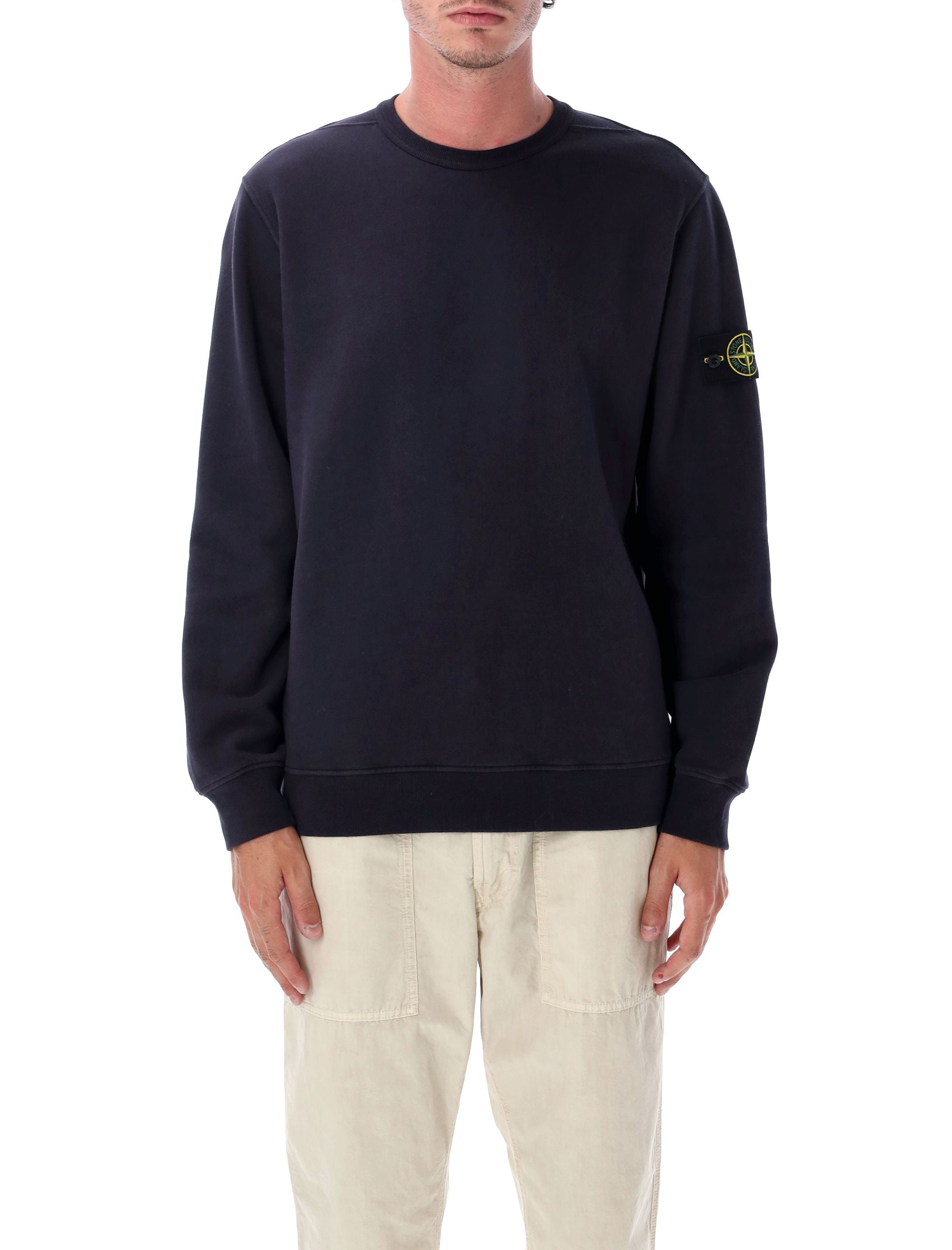STONE ISLAND Brushed Organic Cotton Sweatshirt - Size L