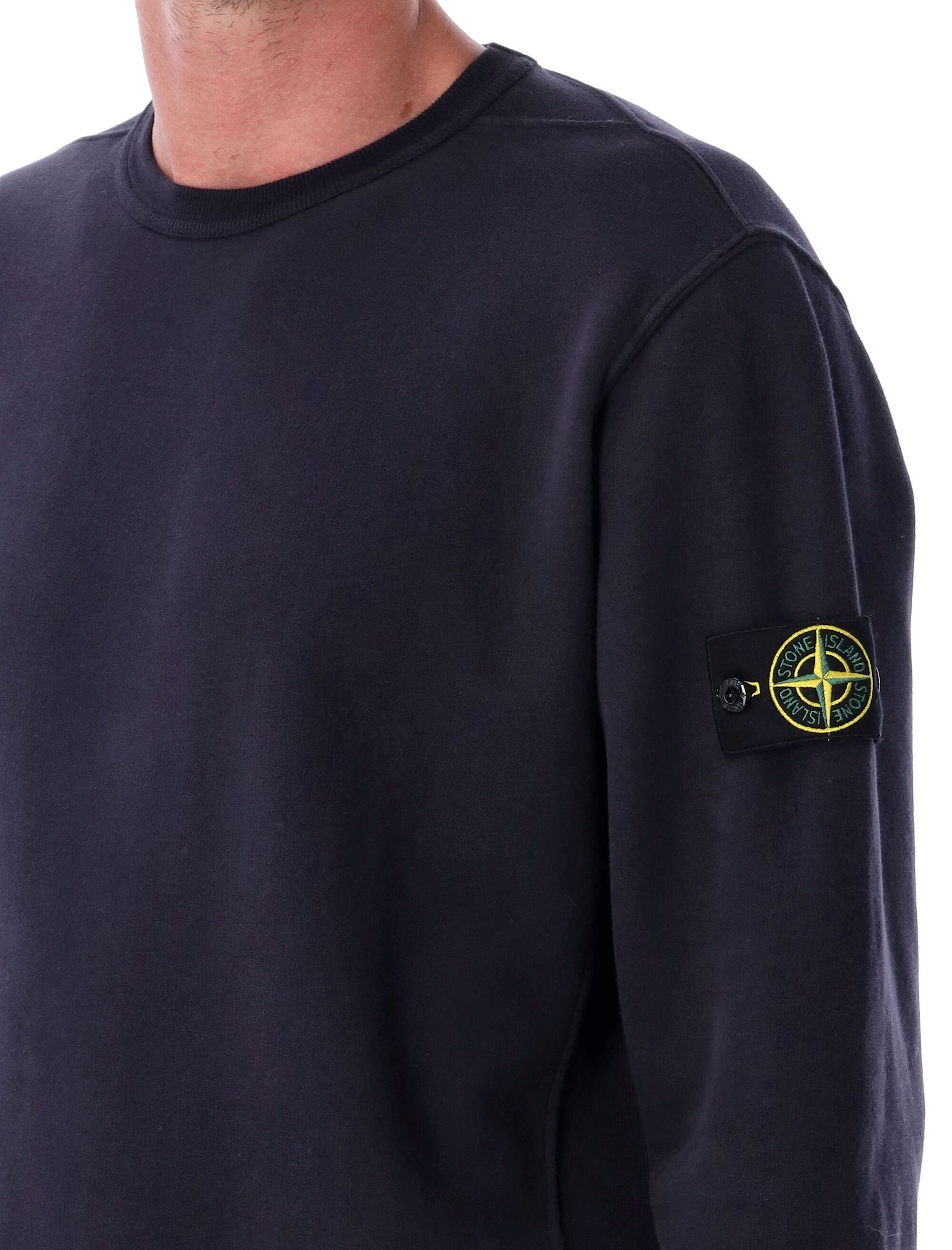 STONE ISLAND Brushed Organic Cotton Sweatshirt - Size L