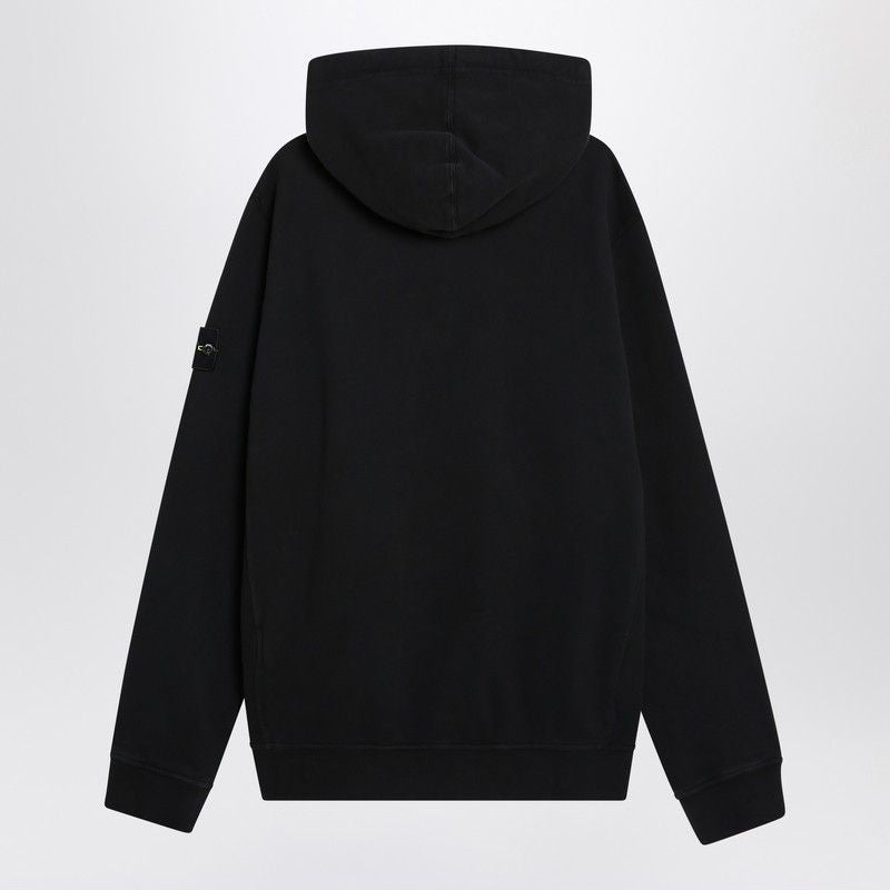 STONE ISLAND Men's Cotton Hoodie with Compass Logo