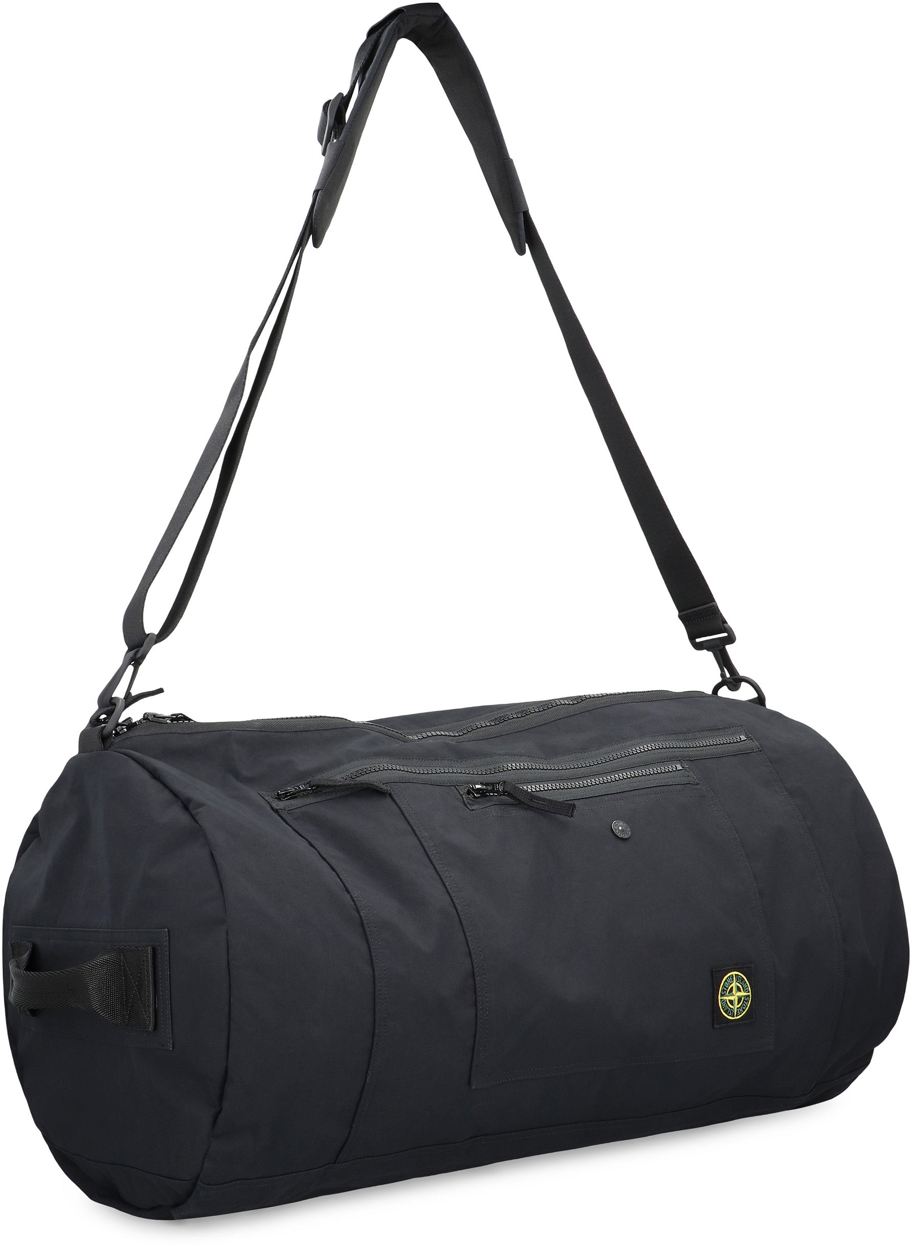 STONE ISLAND Laminated Cotton Poplin Duffle Handbag - 59 CM x 31 CM x 30 CM