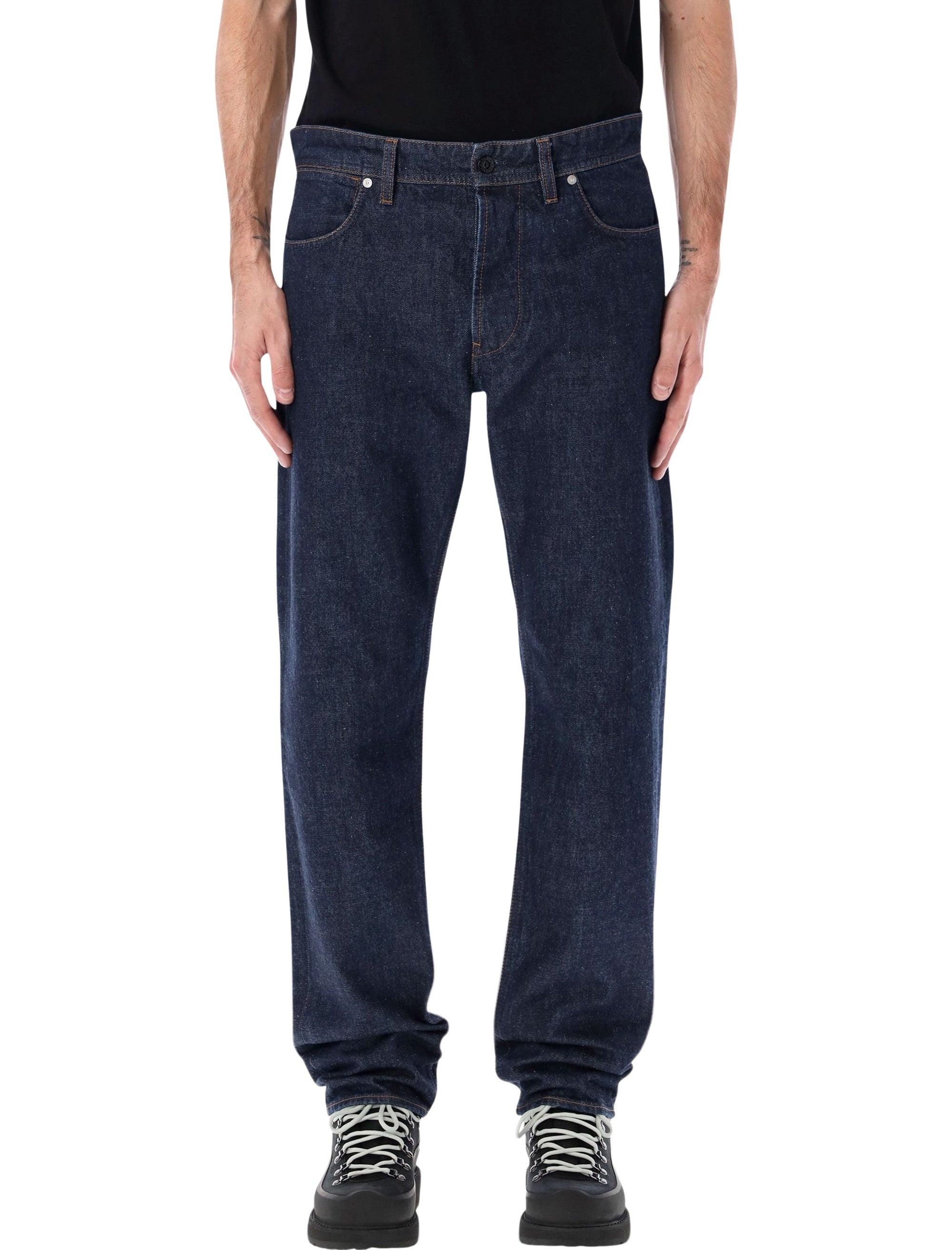 STONE ISLAND Indigo Rinsed Denim Jeans - Regular Straight Fit