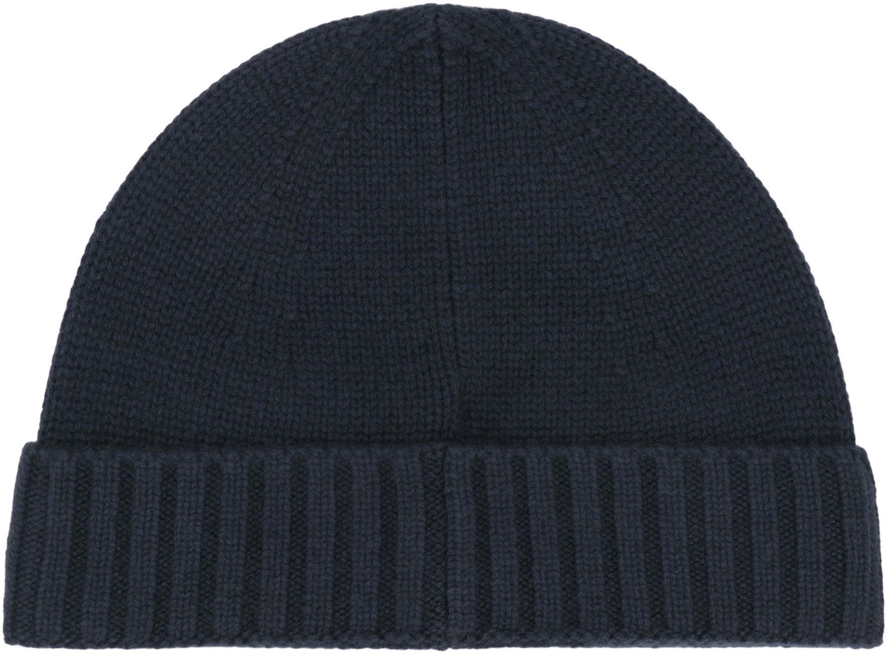 STONE ISLAND Cashmere Hat with Ribbed Cuff