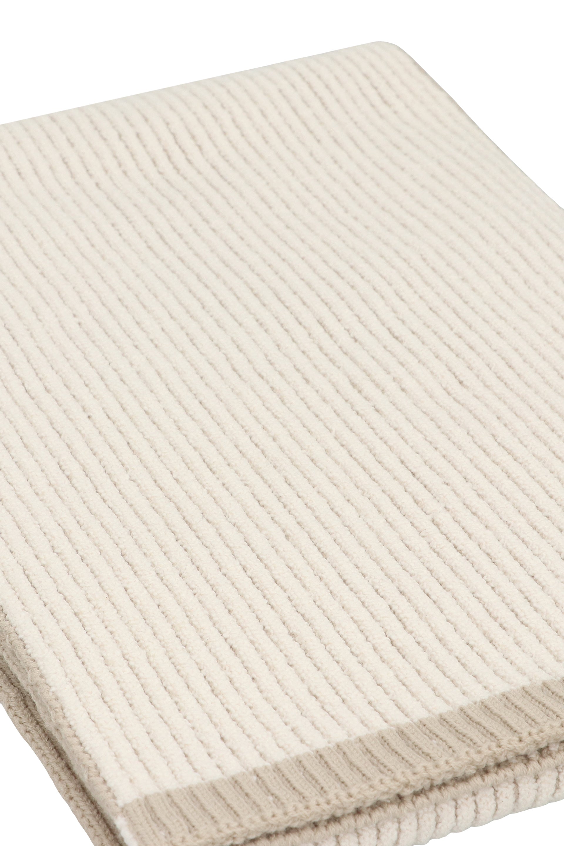 STONE ISLAND Ribbed Wool Scarf - Men's Fashion Accessory