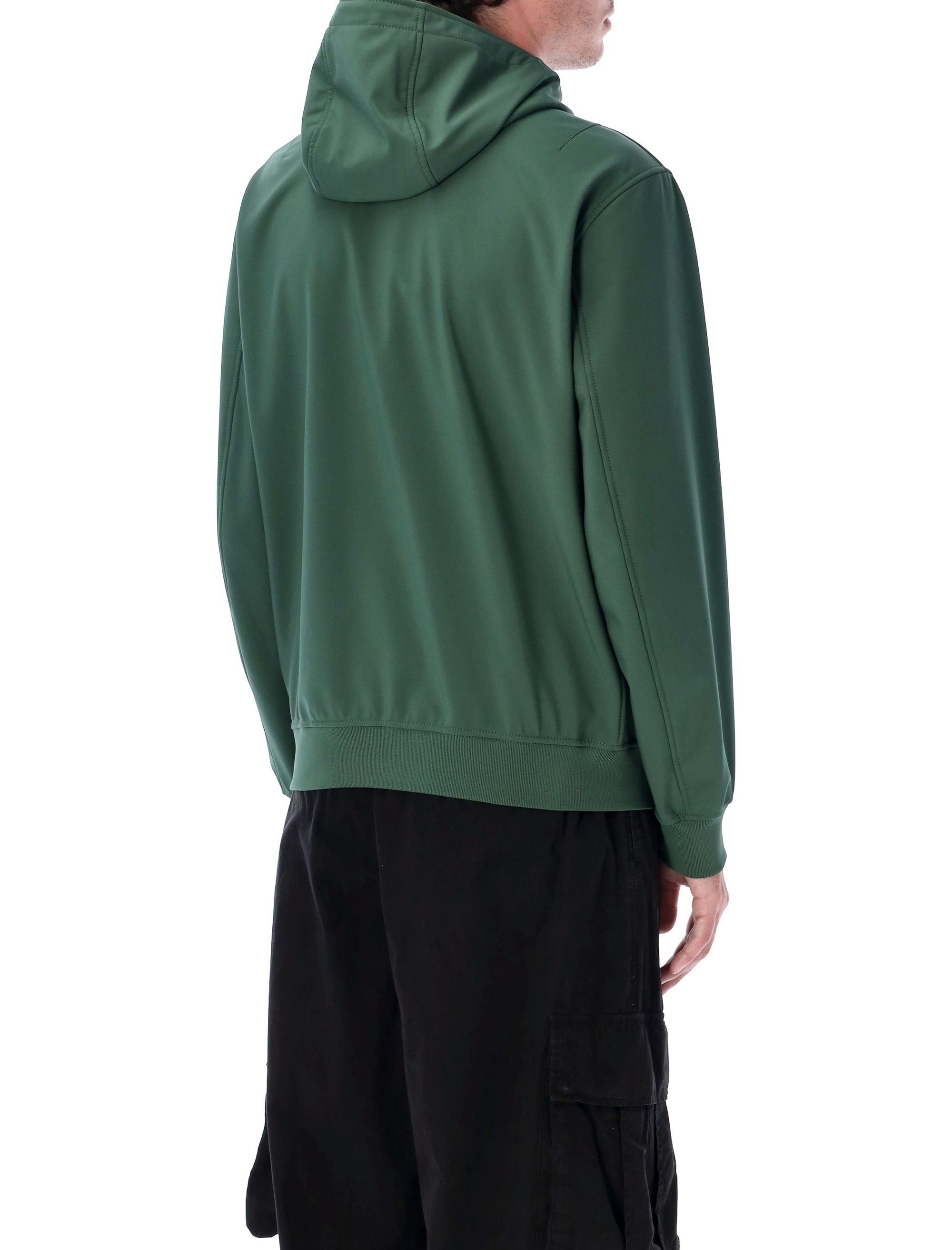 STONE ISLAND Men's Soft Shell Light Hooded Jacket - Size L