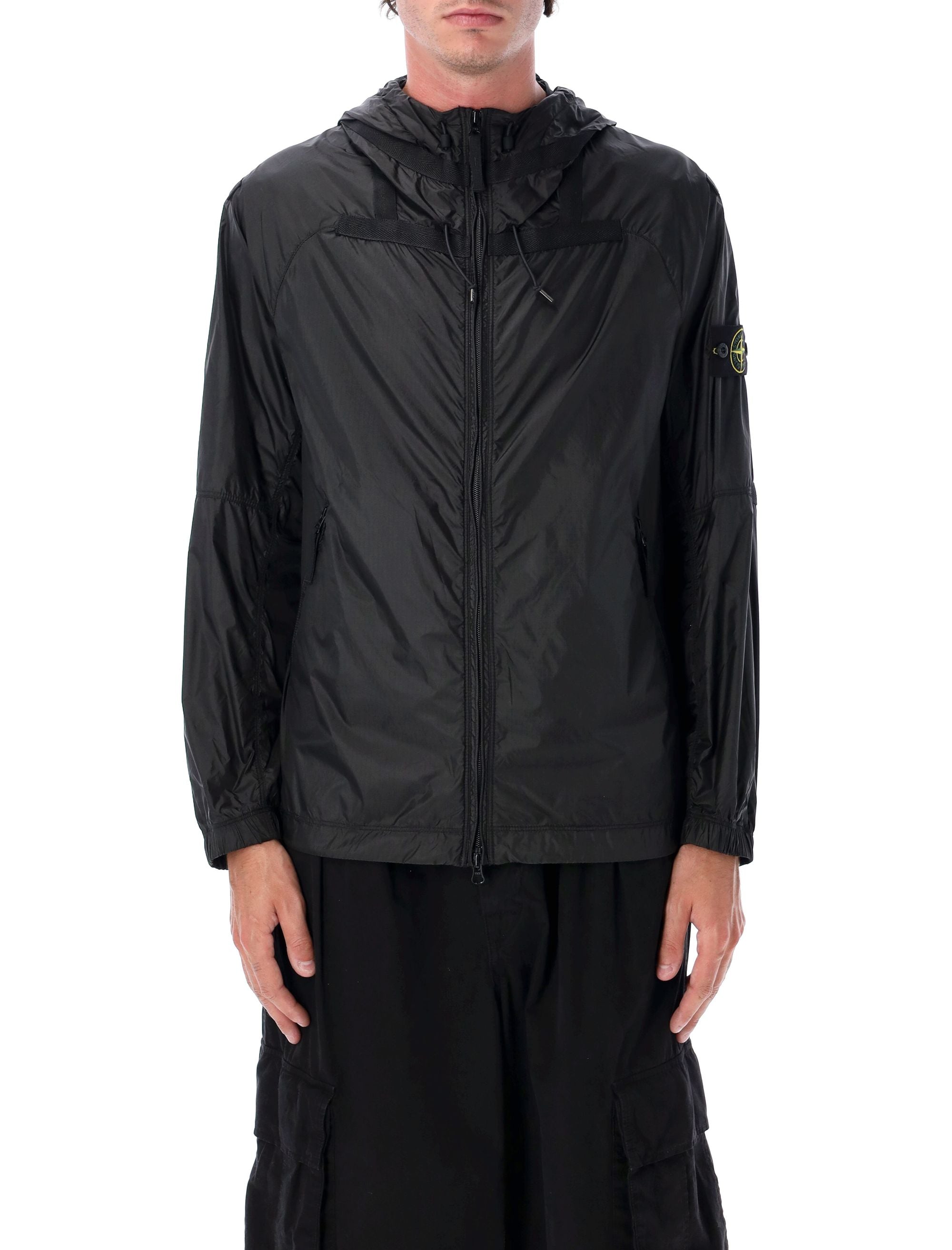 STONE ISLAND Adjustable Hooded Nylon Jacket for Men